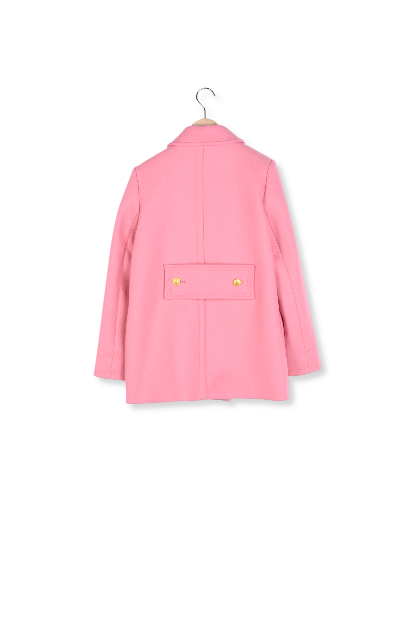 Manteau Marc rose en drap caban Faume - seconde main