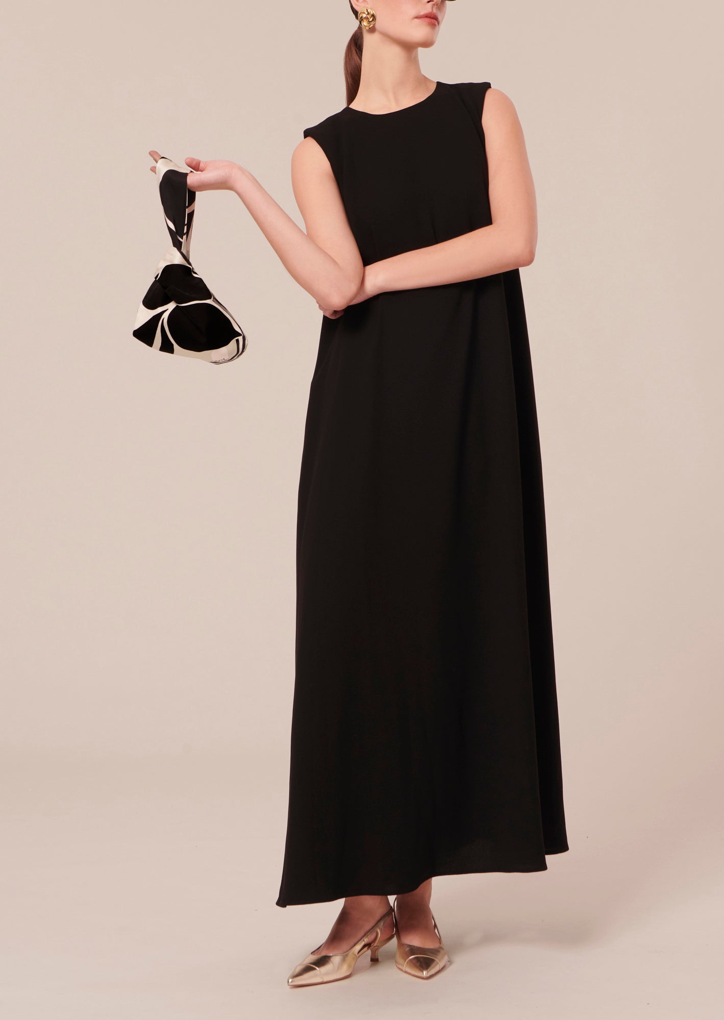 Robe Roxy noire en crêpe Faume - seconde main