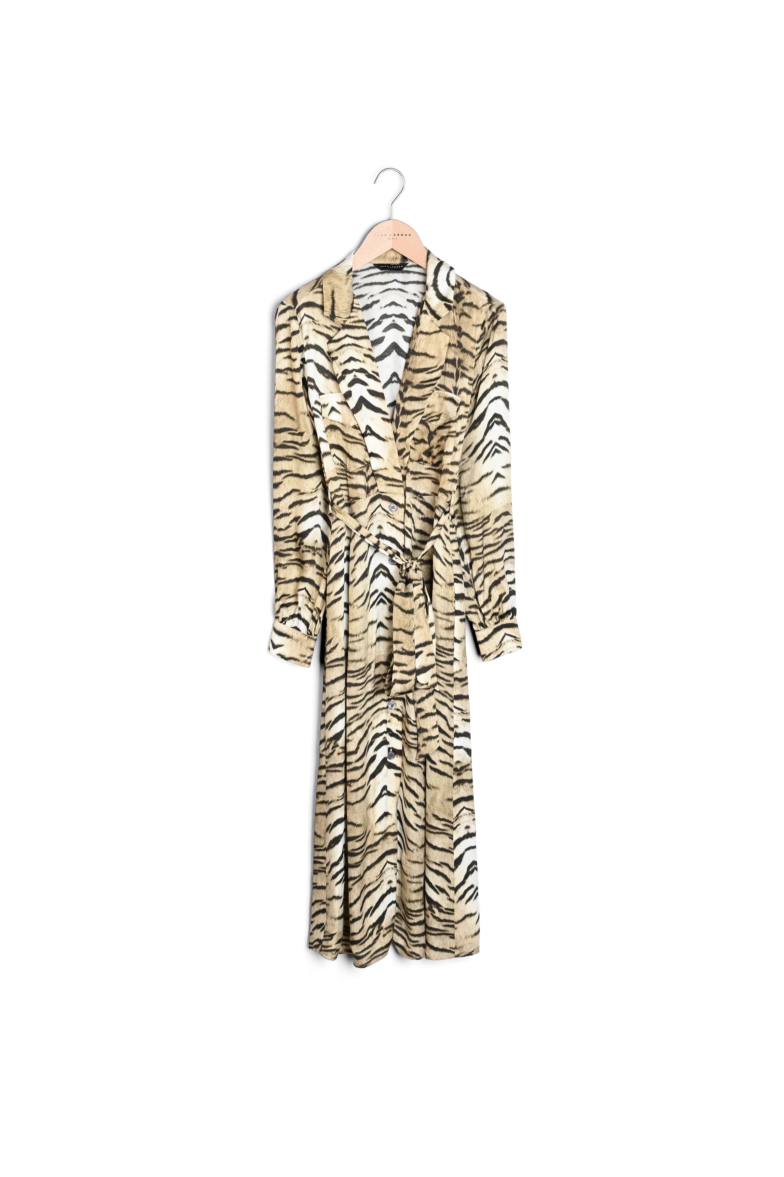 Robe Ruxy beige imprimé zèbre Faume - seconde main