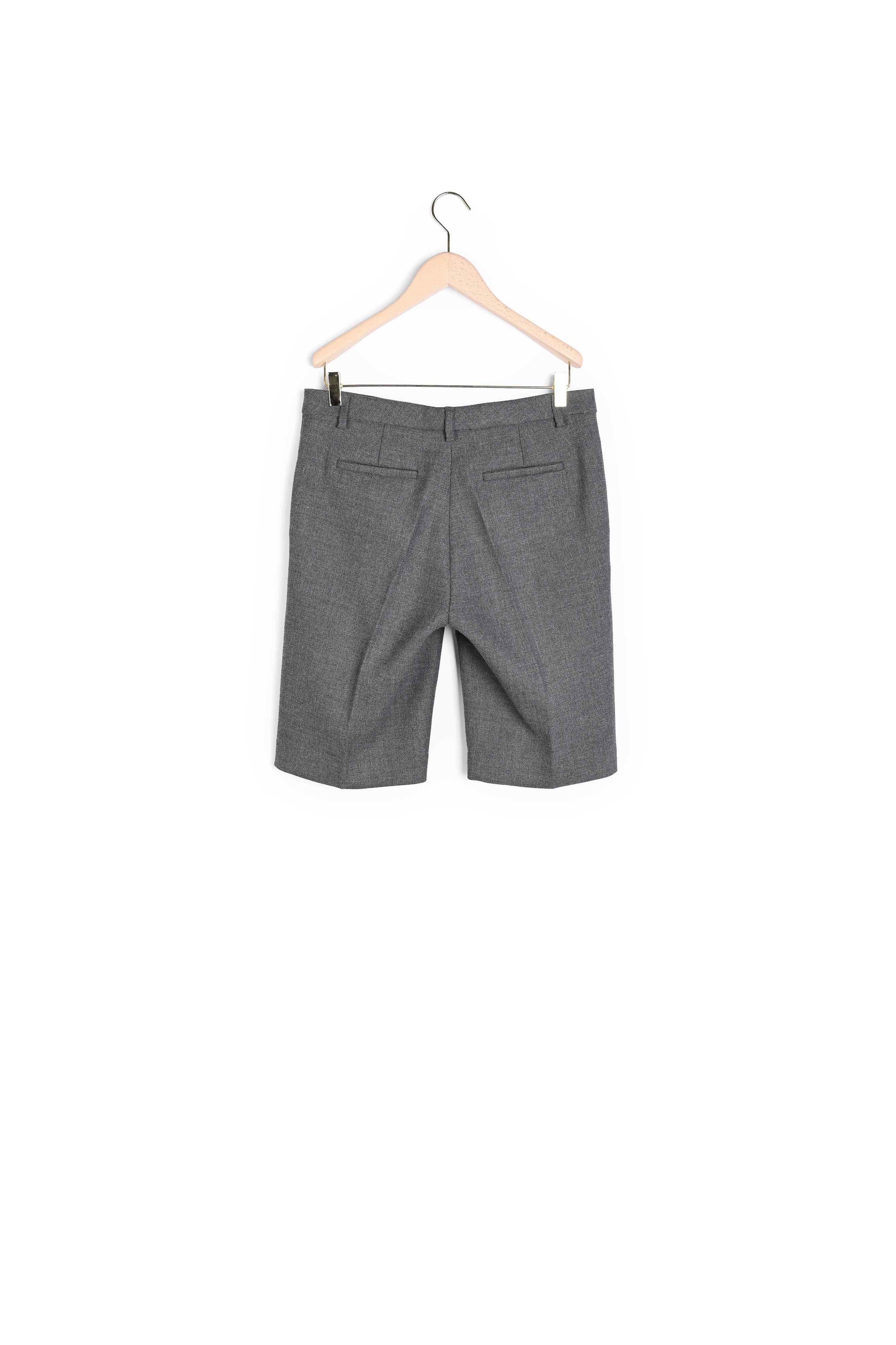 Short Safia gris en toile tailleur Faume - seconde main