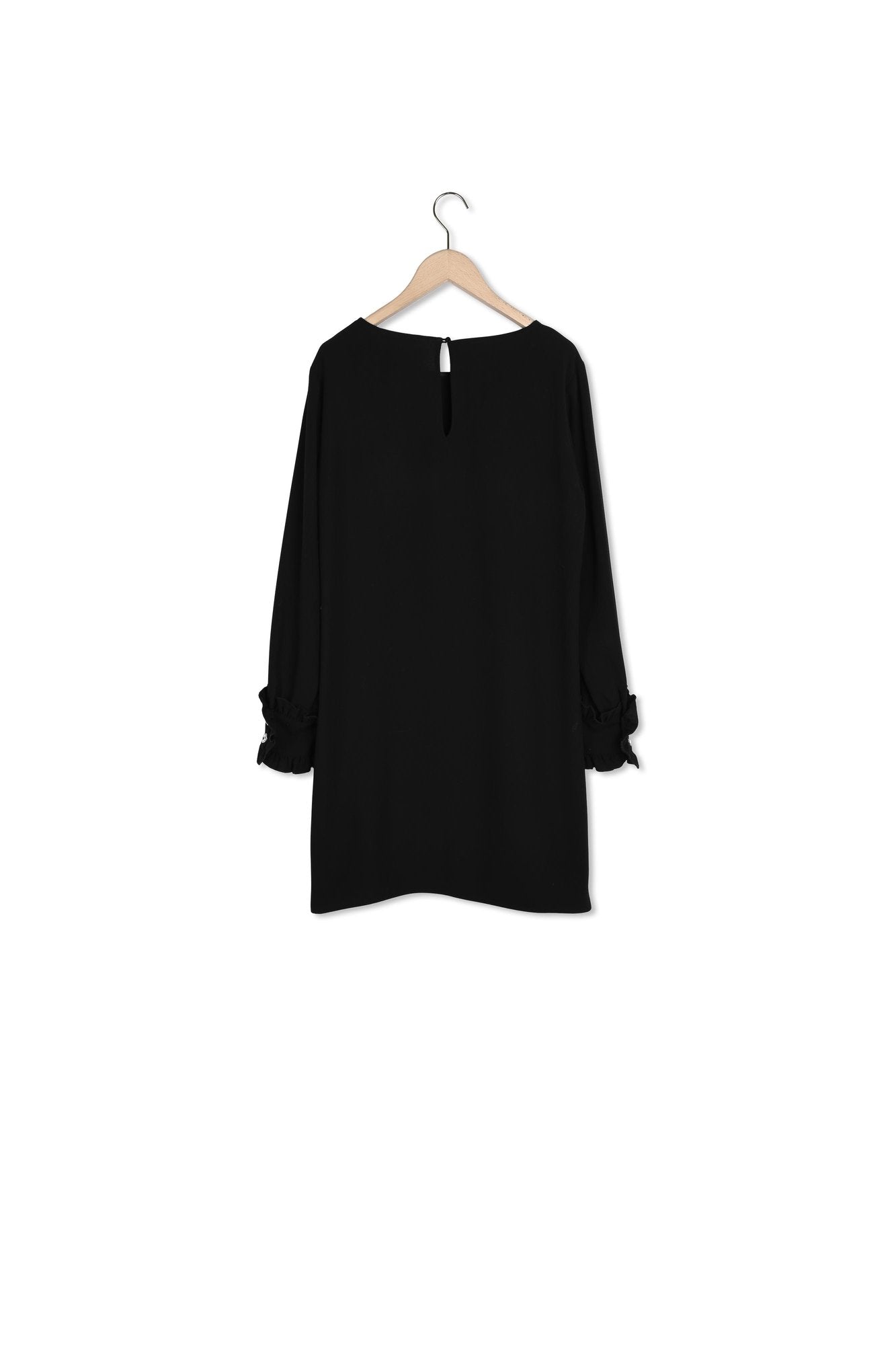 Robe Renaude noire en crêpe Faume - seconde main