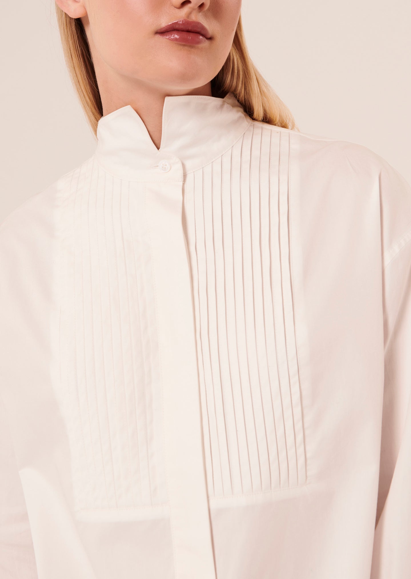 Chemise Carlina blanche en popeline Faume - seconde main