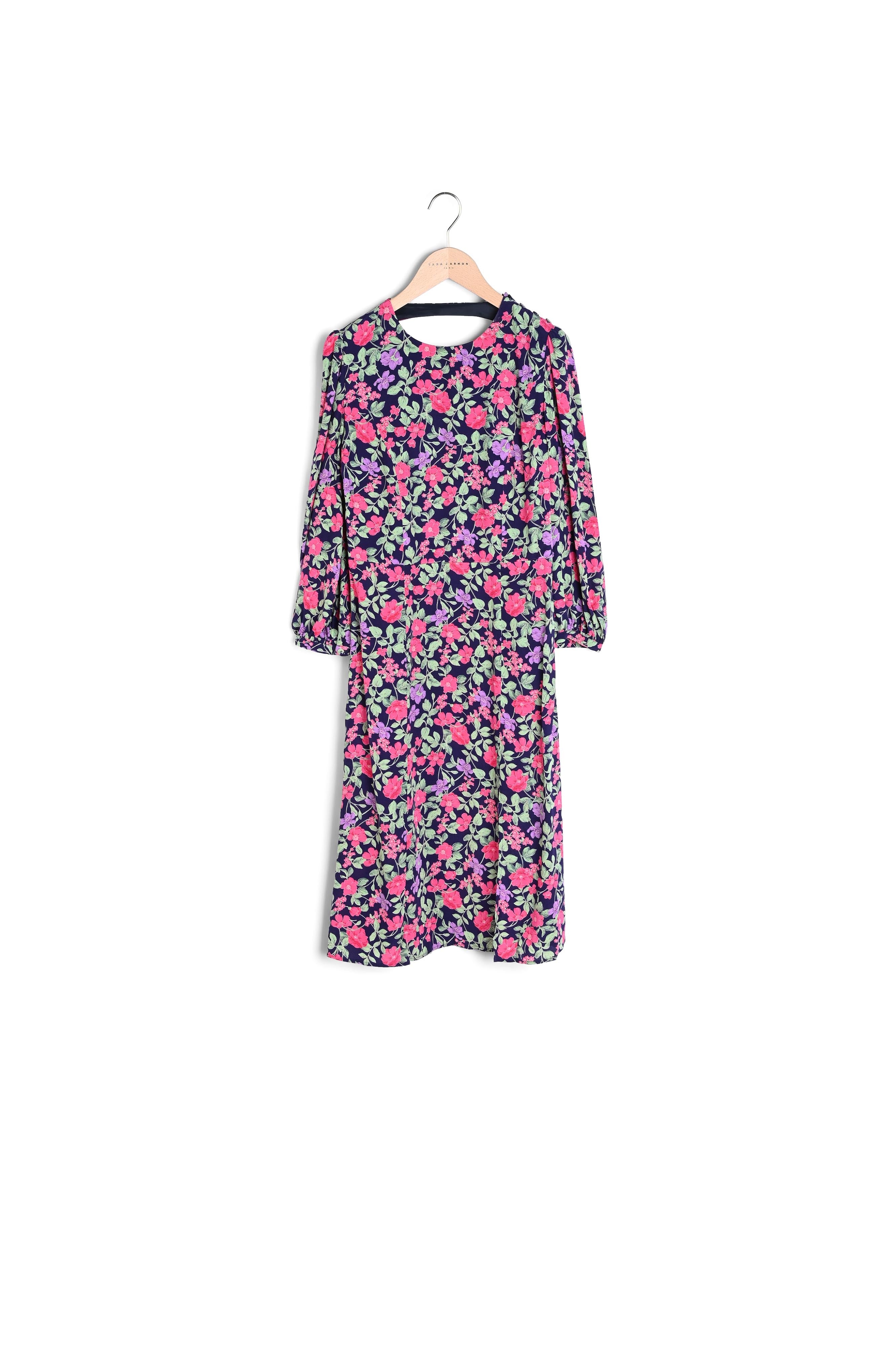 Robe Roizka dos nu imprimé grandes fleurs Faume - seconde main