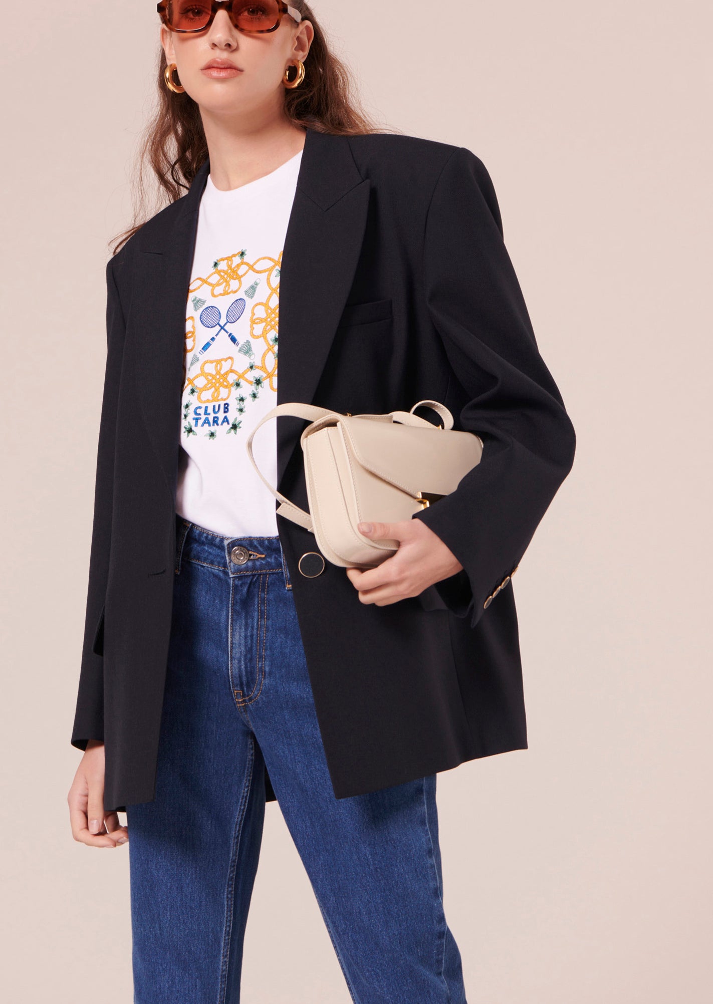 T-shirt Taraclub blanc en jersey Faume - seconde main