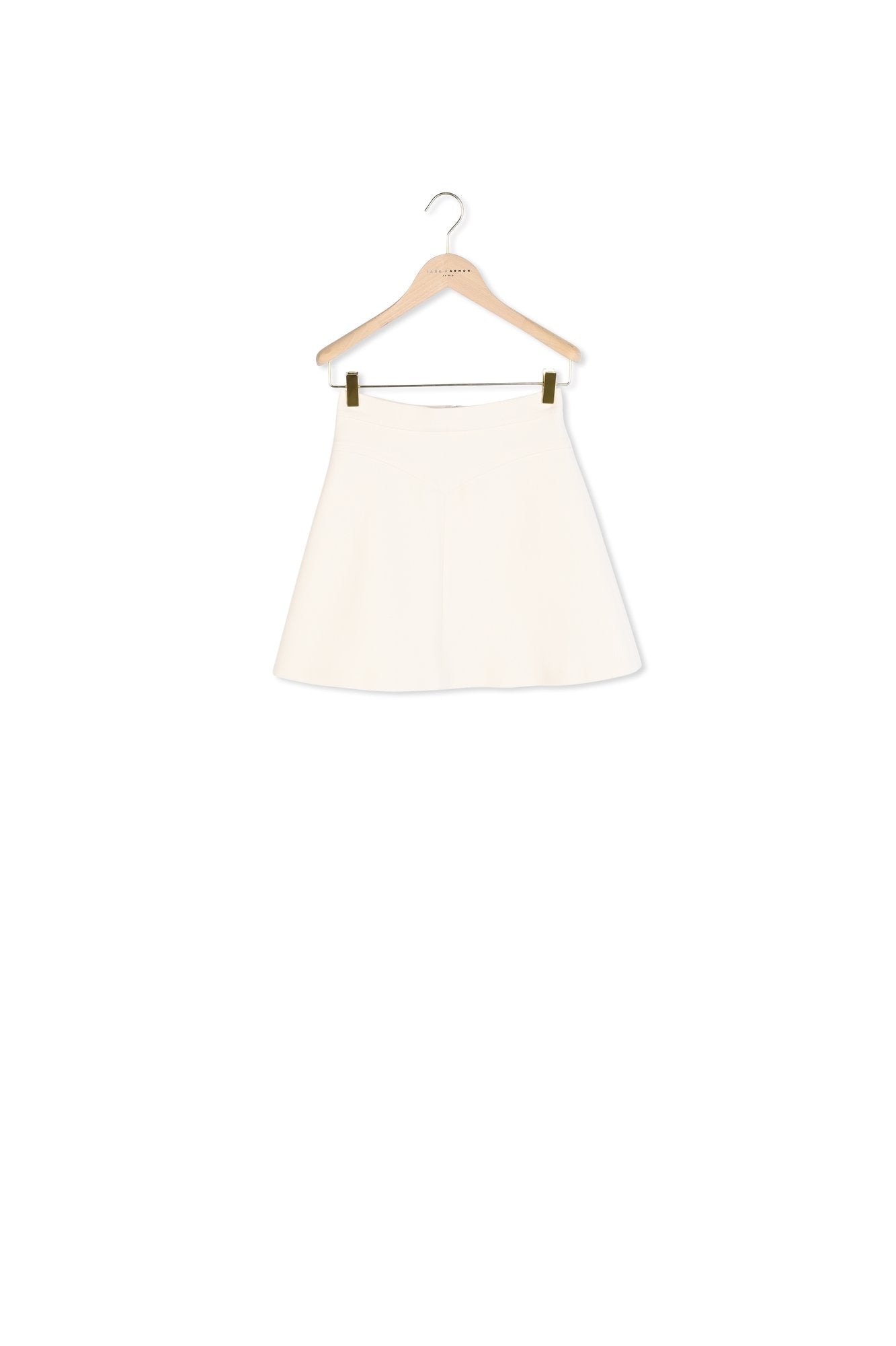 Jupe Jasmin écrue en toile double Faume - seconde main