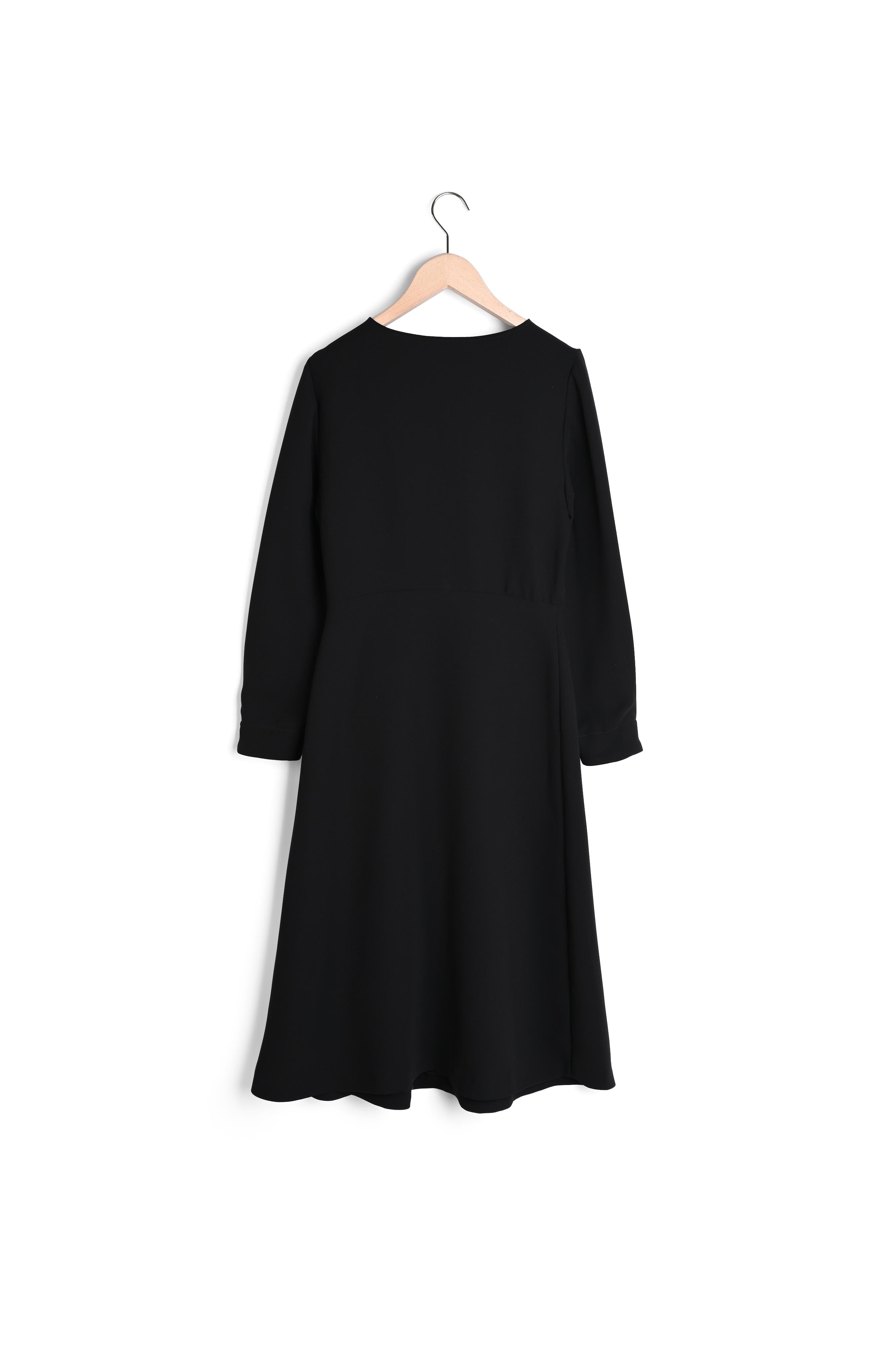 Robe Robertine cache-coeur noire Faume - seconde main