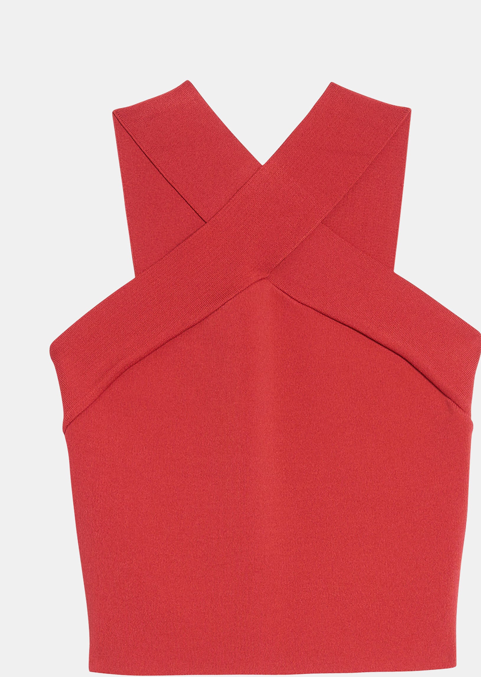 Top Prana croisé bois de rose en maille compacte Faume - seconde main