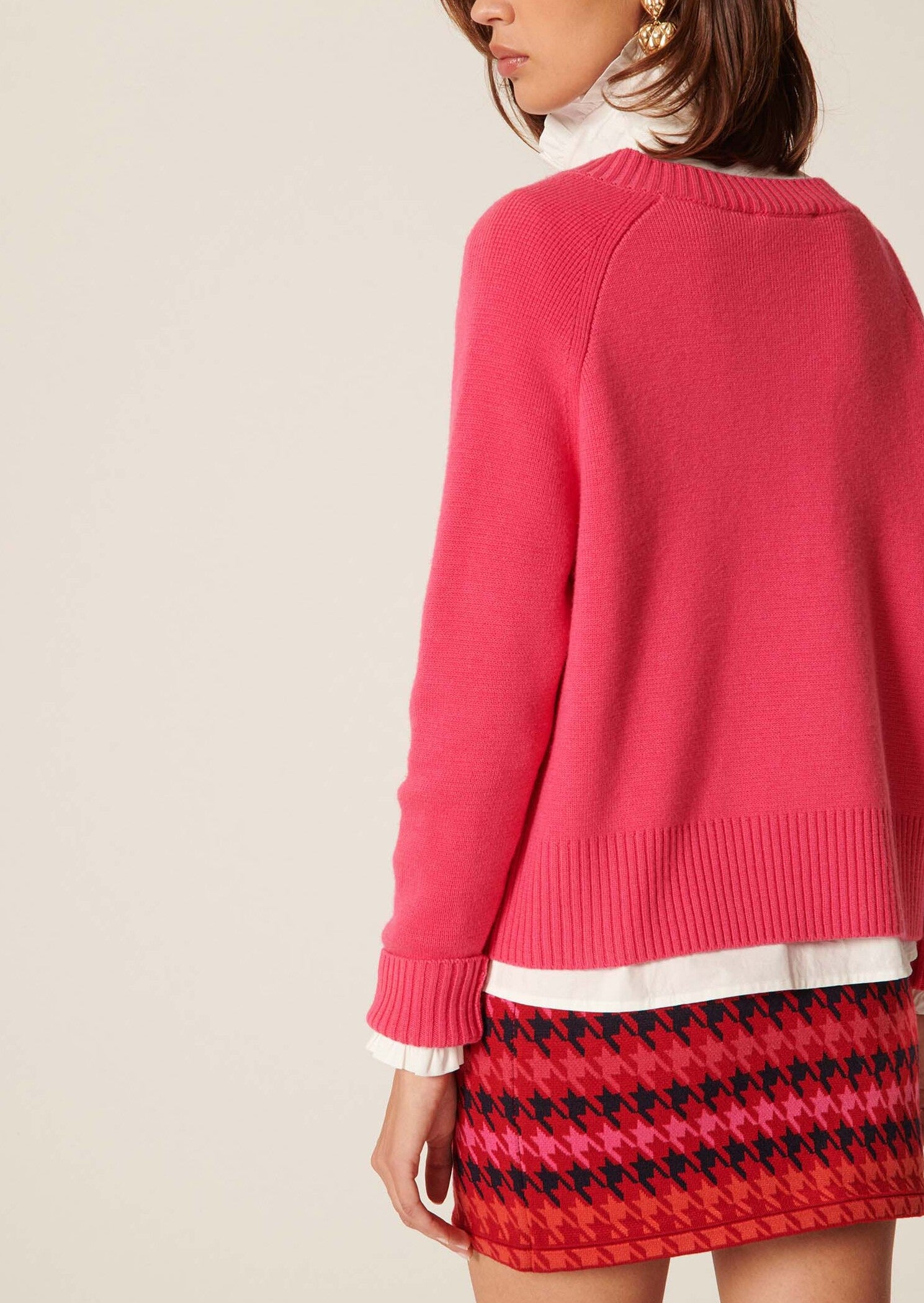 Pull Promesse rose en laine Faume - seconde main