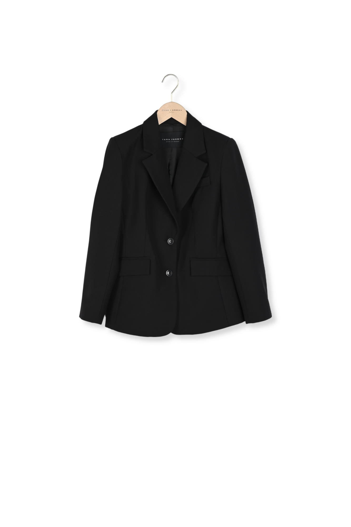 Veste noire en laine Vicenta Faume - seconde main