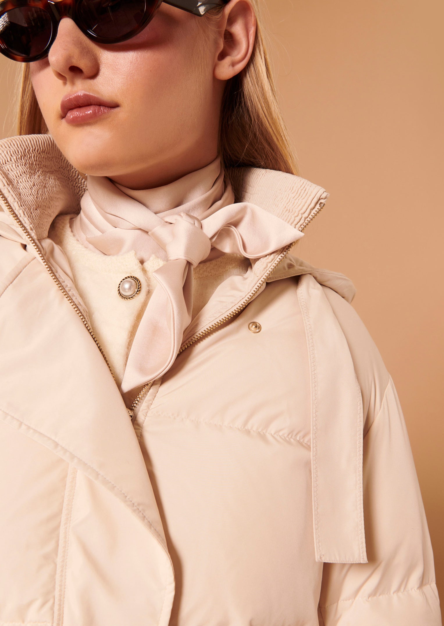 Doudoune Daphne écrue matelassée Faume - seconde main