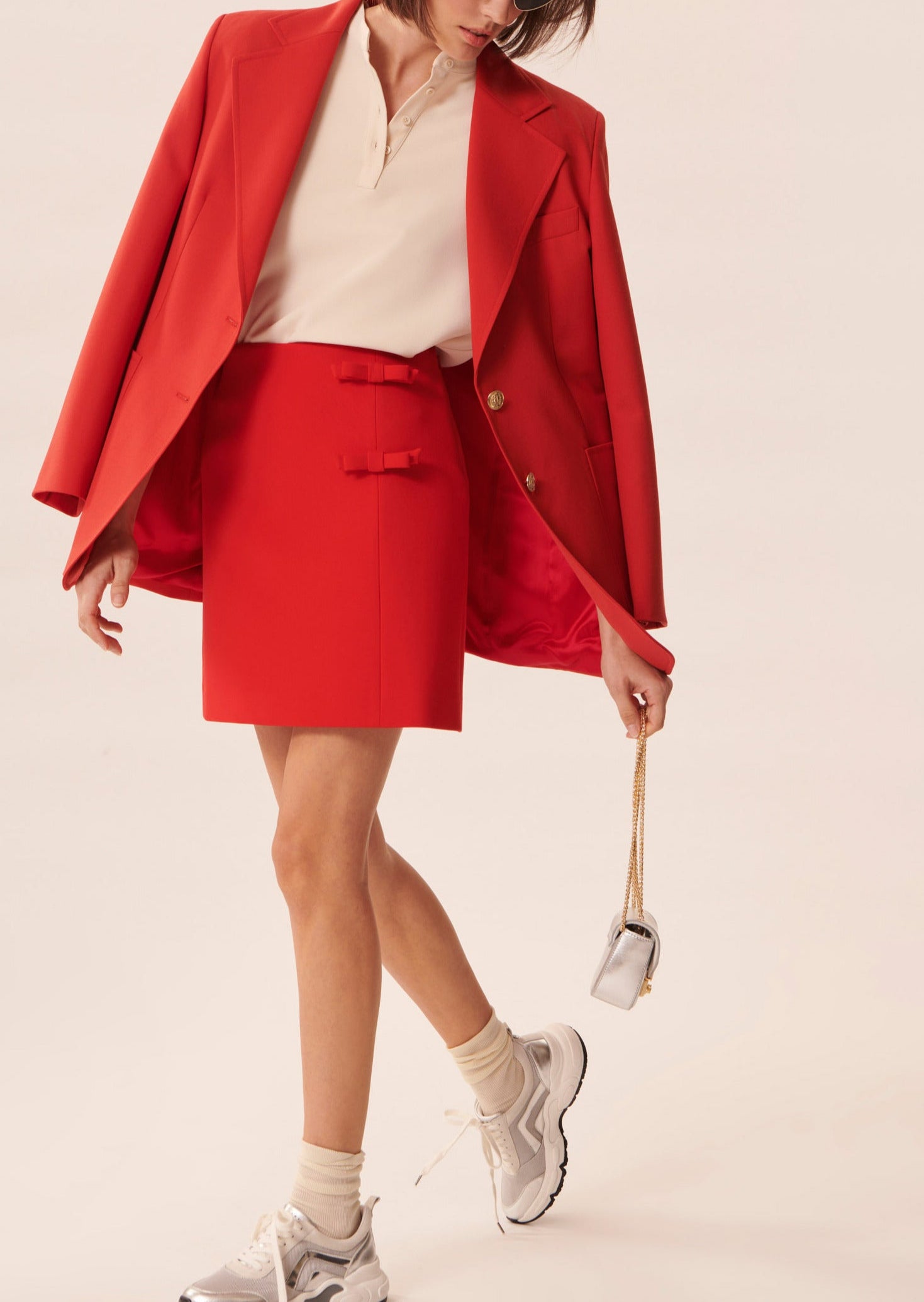 Top Titouan écru en crêpe Faume - seconde main