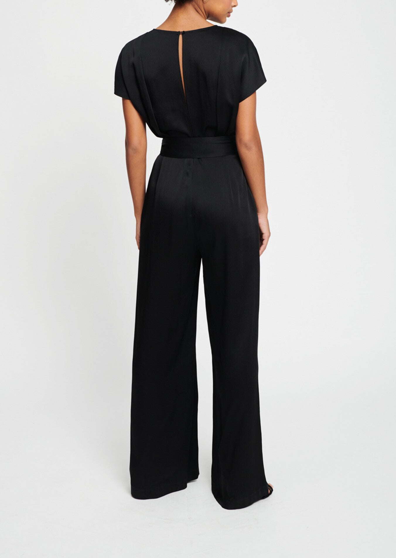 Combinaison noire satinée Faume - seconde main