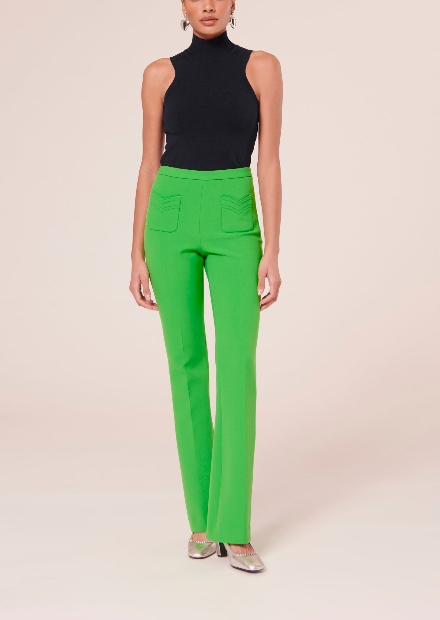 Pantalon Phoenix vert en toile double Faume - seconde main