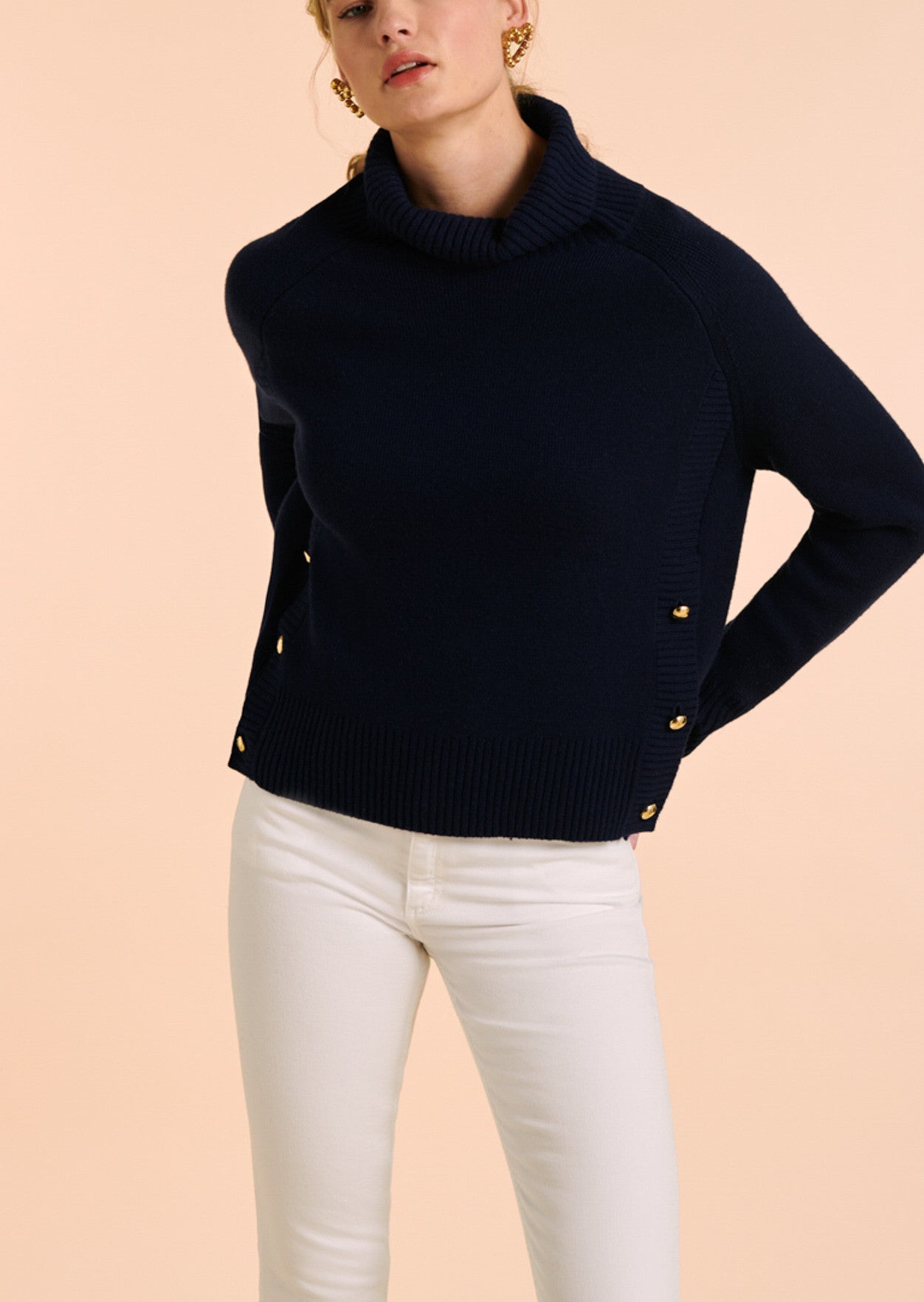 Pull Norene bleu nuit Faume - seconde main