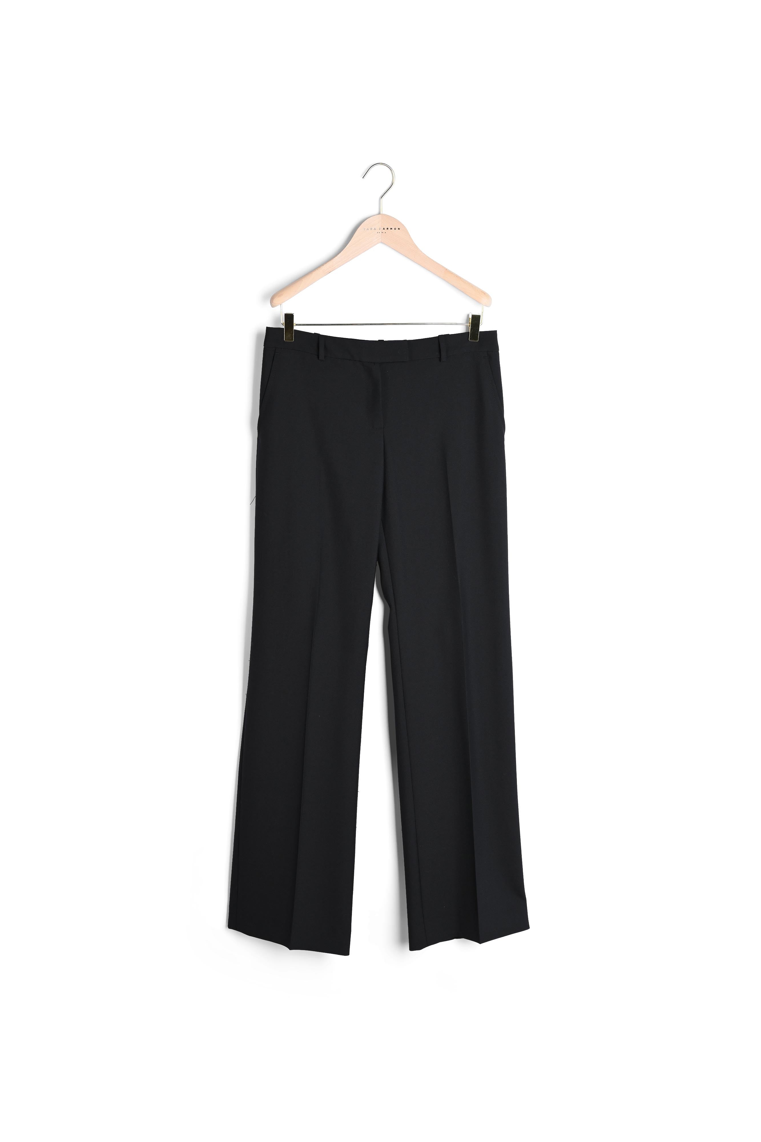 Pantalon Peter noir en laine froide Faume - seconde main