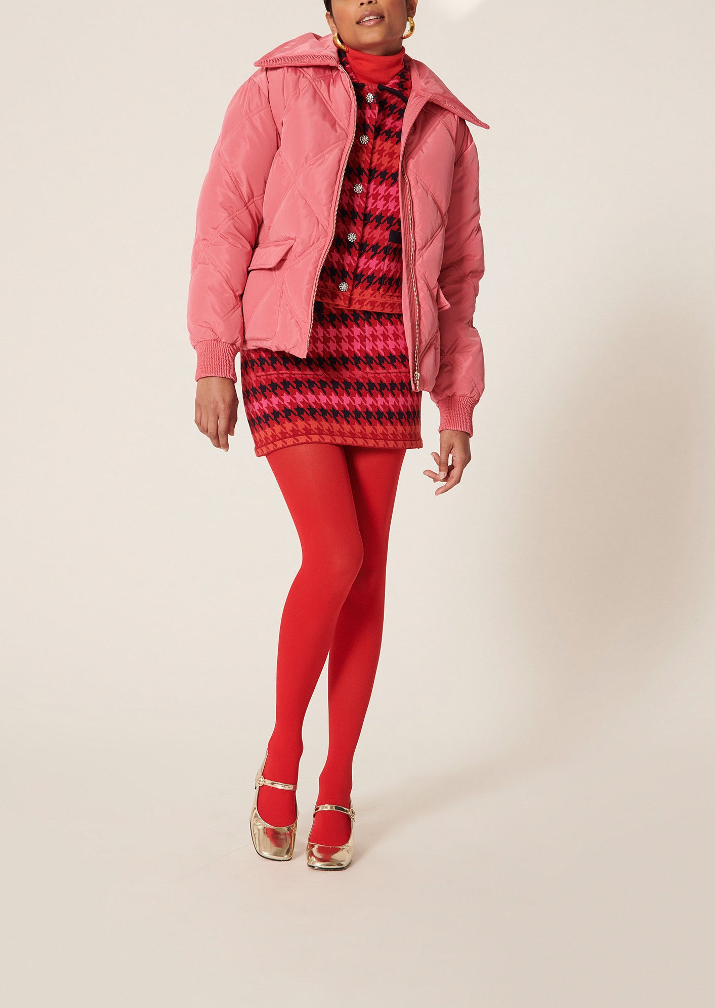 Doudoune Dona rose matelassée Faume - seconde main