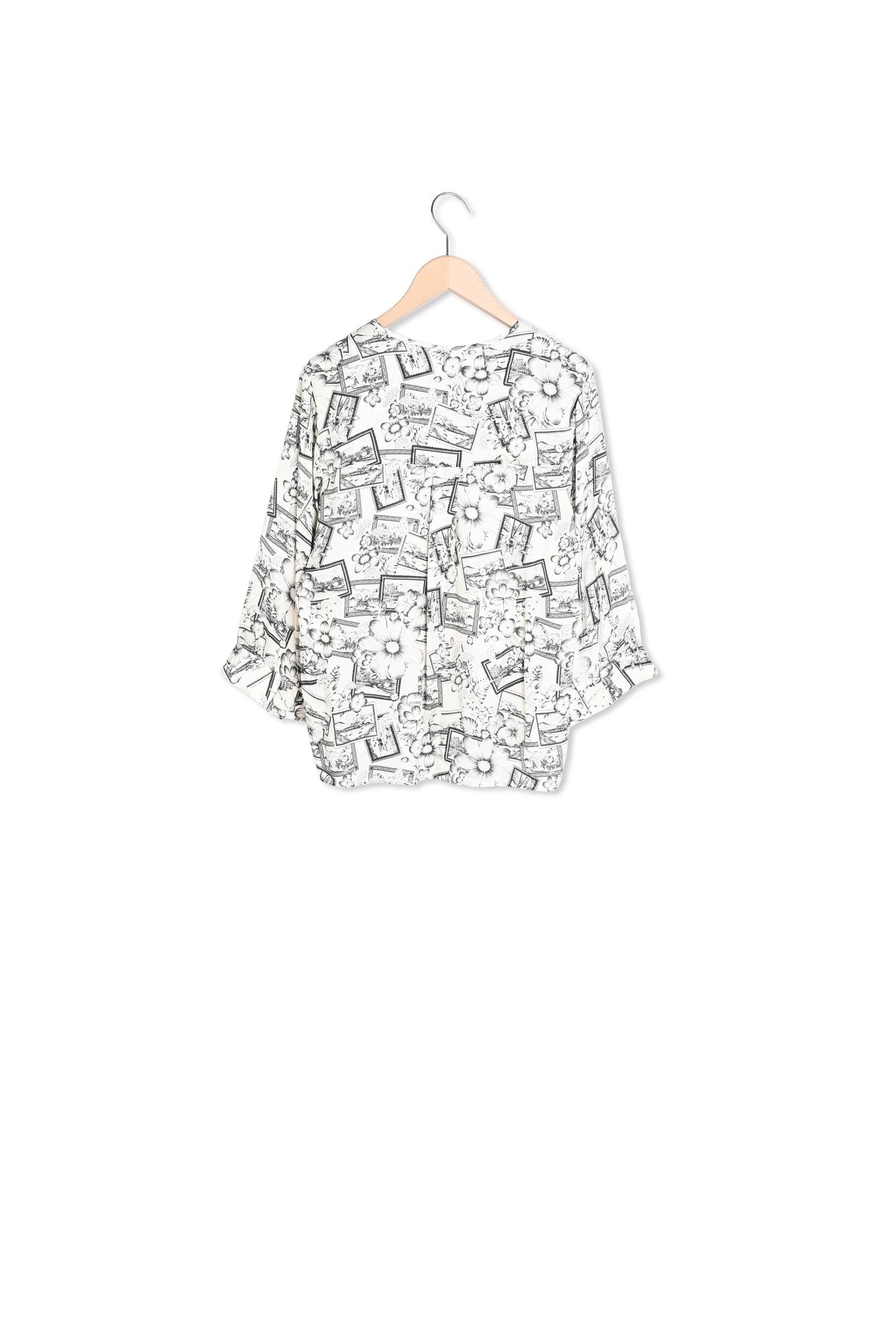 Top Tabata écru imprimé Faume - seconde main