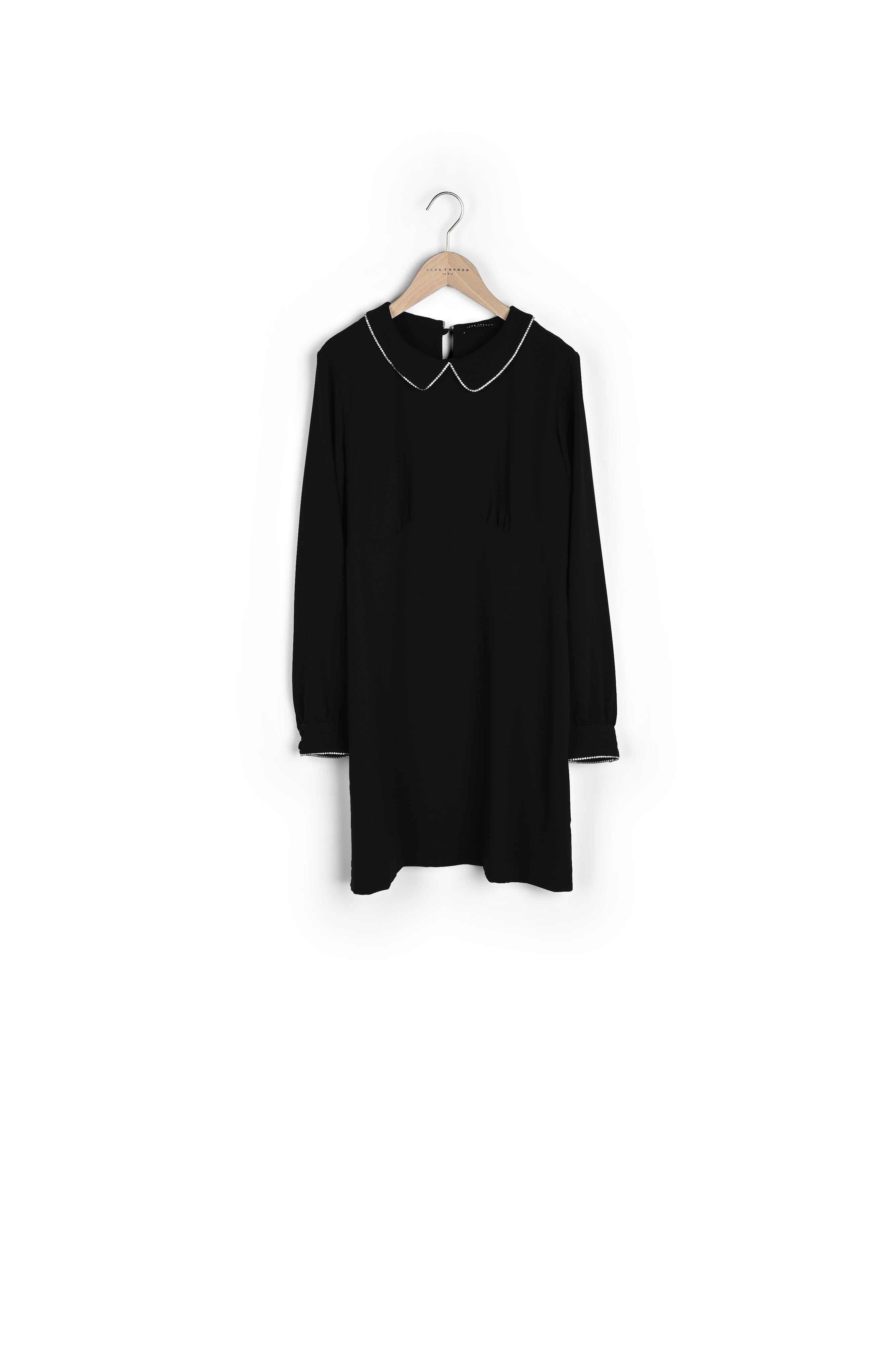 Robe Rebba noire en crêpe Faume - seconde main