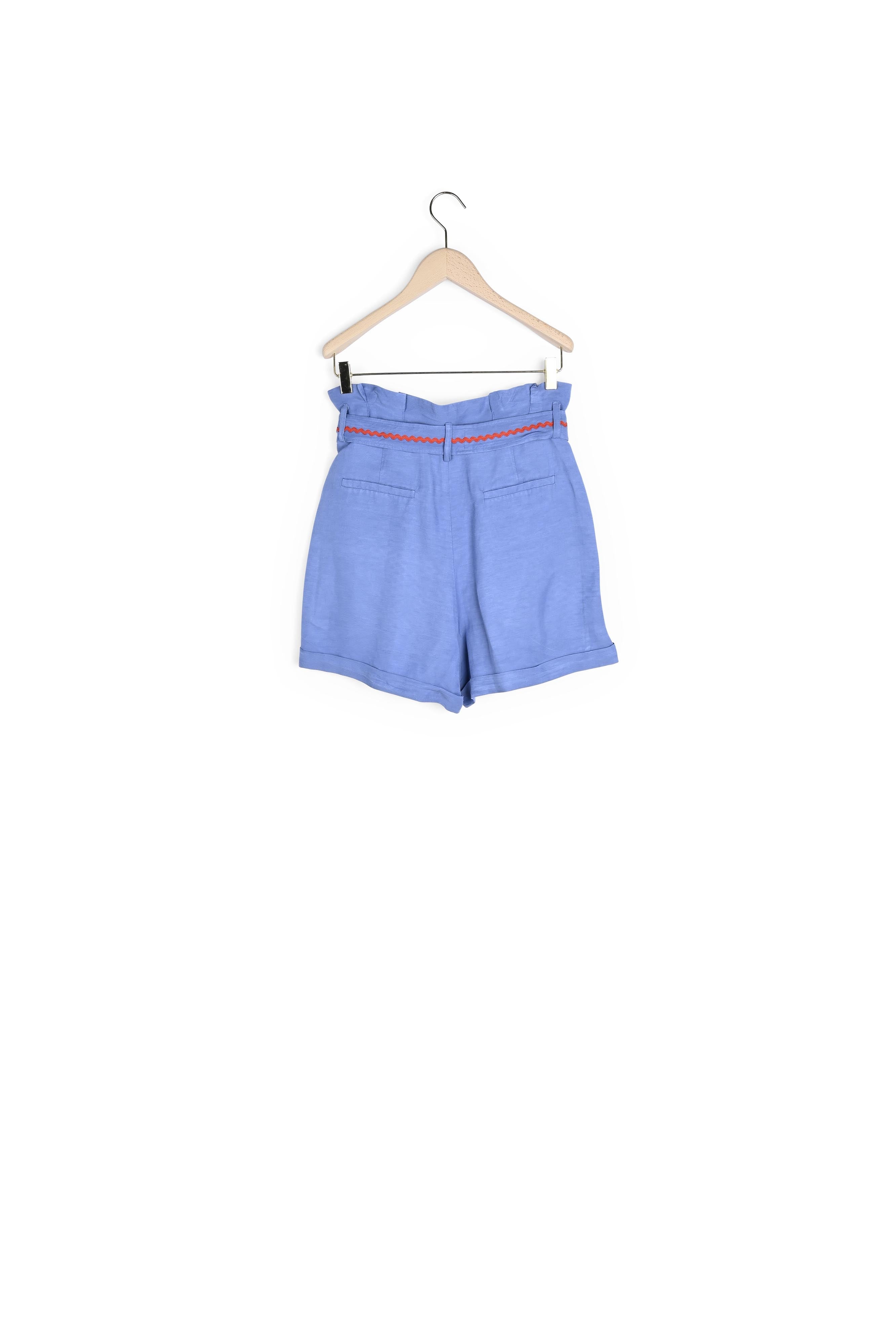 Short Stephanie bleu en lin Faume - seconde main