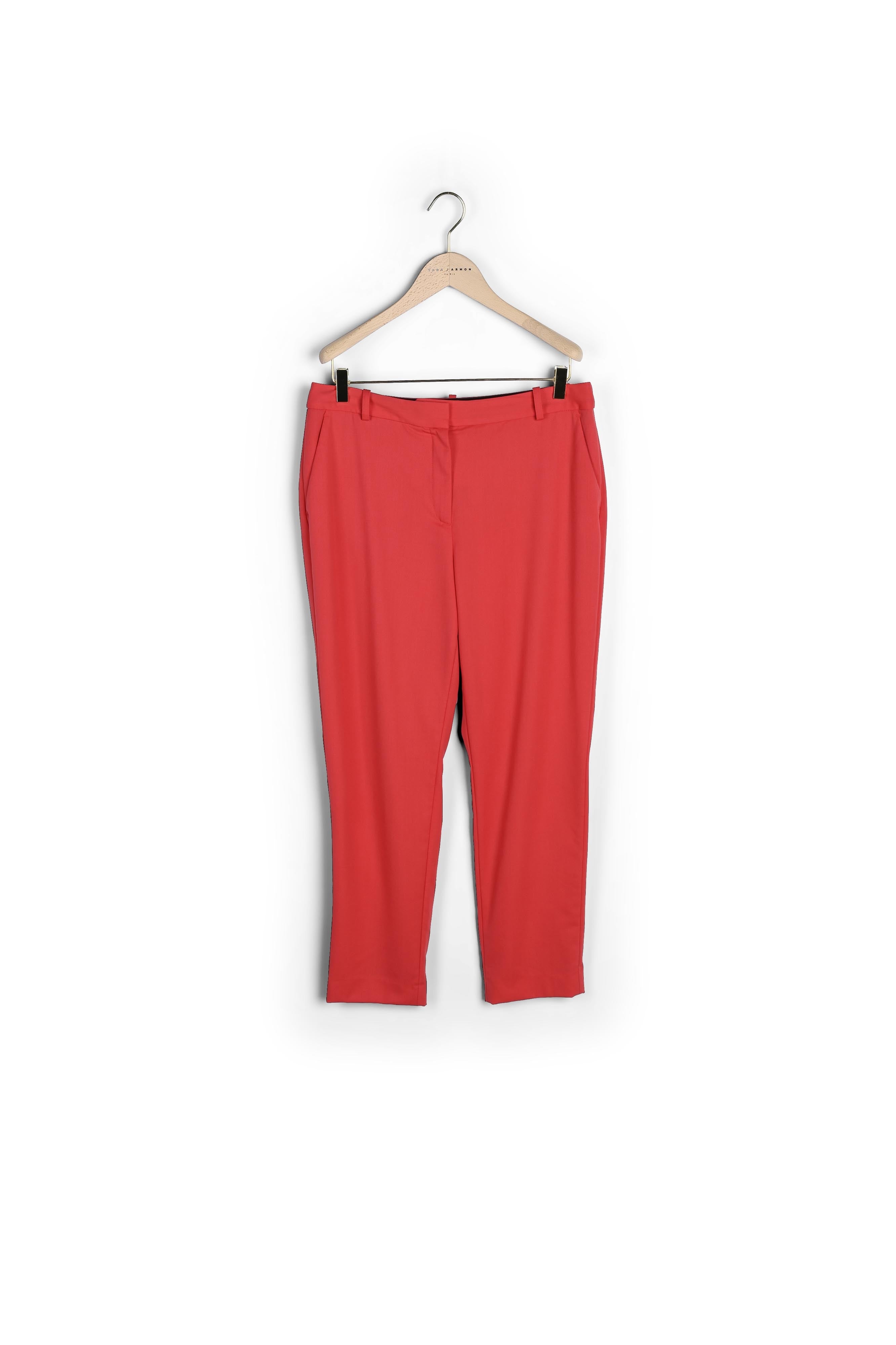 Pantalon Philippine rouge en laine froide Faume - seconde main