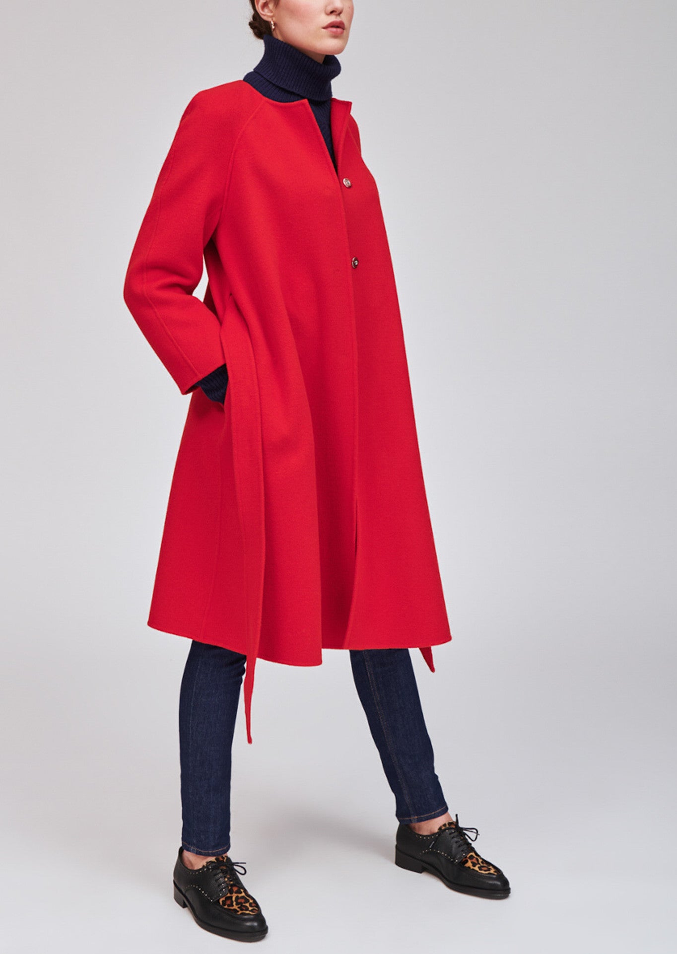 Manteau rouge Faume - seconde main