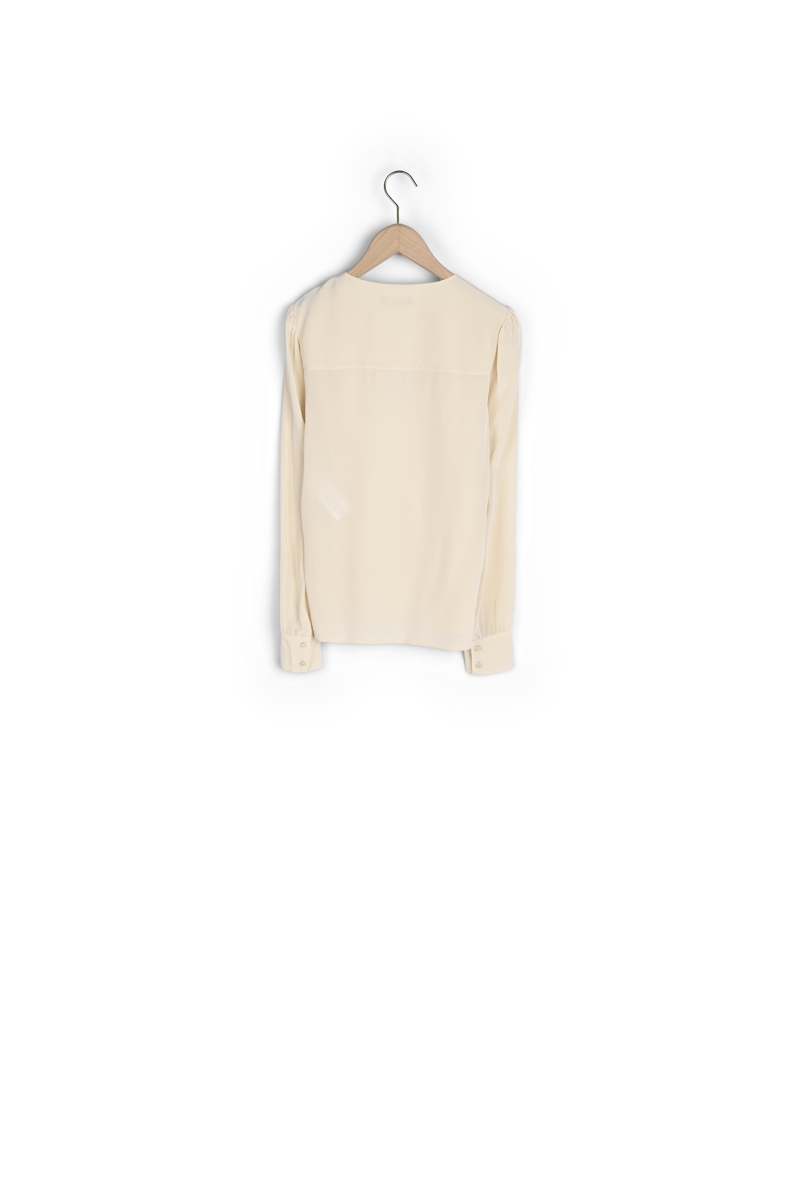 Blouse Tabene écrue en crêpe de chine Faume - seconde main