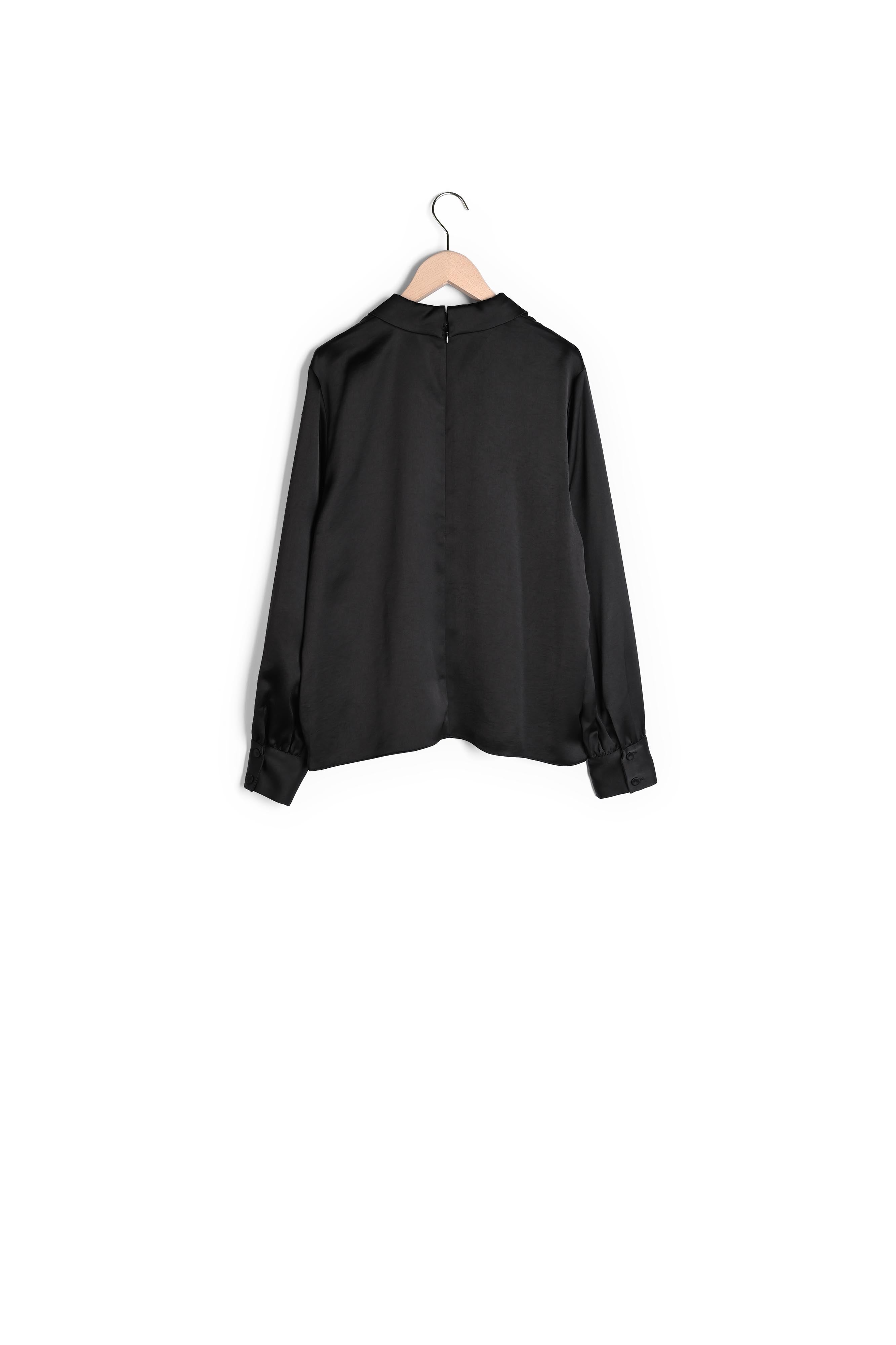 Top Tianna noir en satin fluide Faume - seconde main