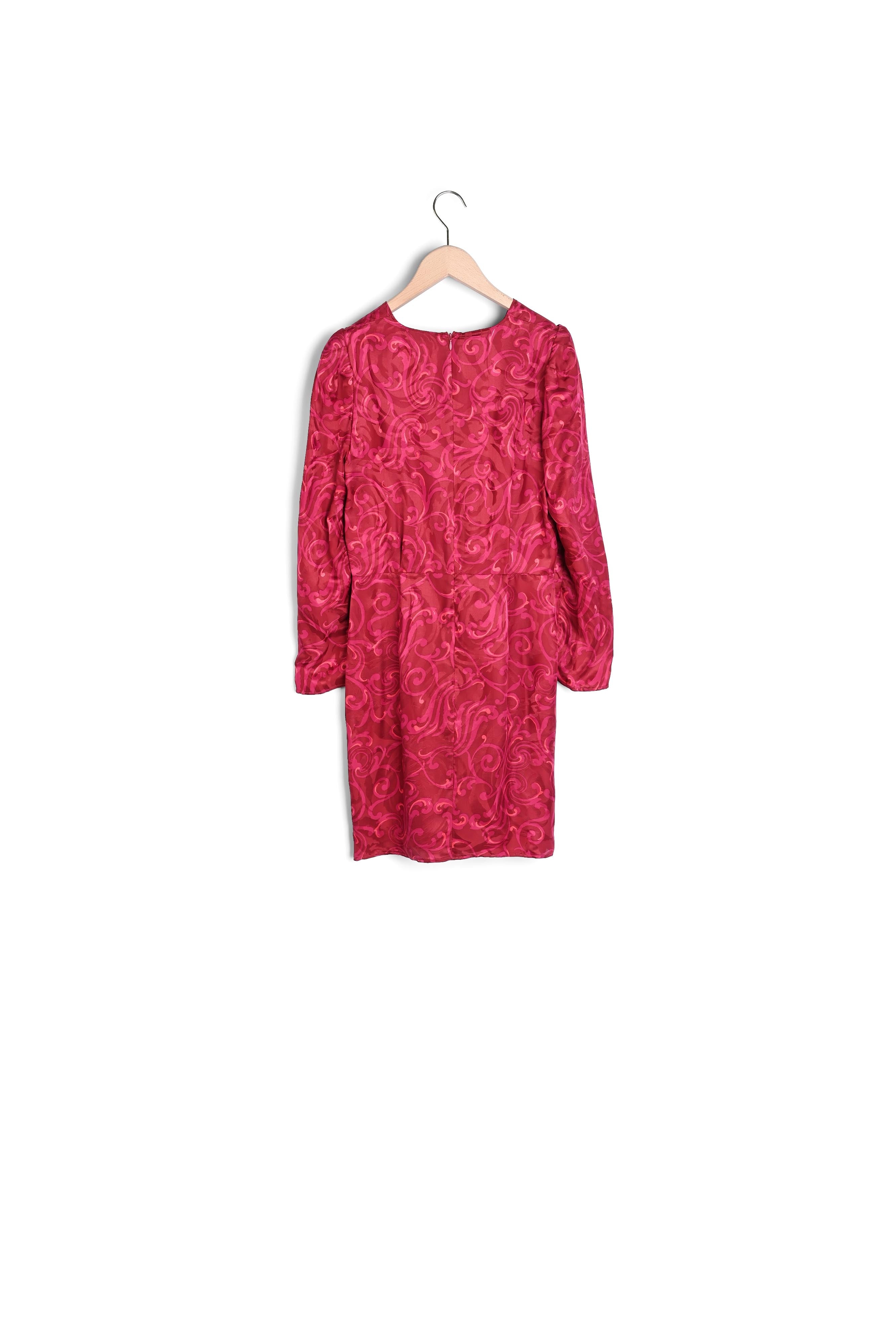 Robe portefeuille Revelyne imprimé arabesque sur viscose de soie passion Faume - seconde main
