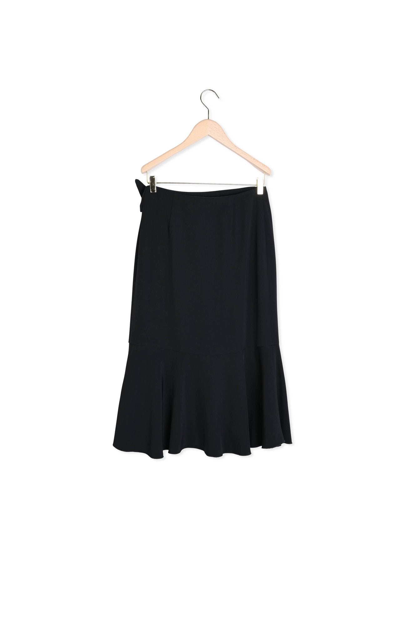 Jupe longue noire en viscose Faume - seconde main