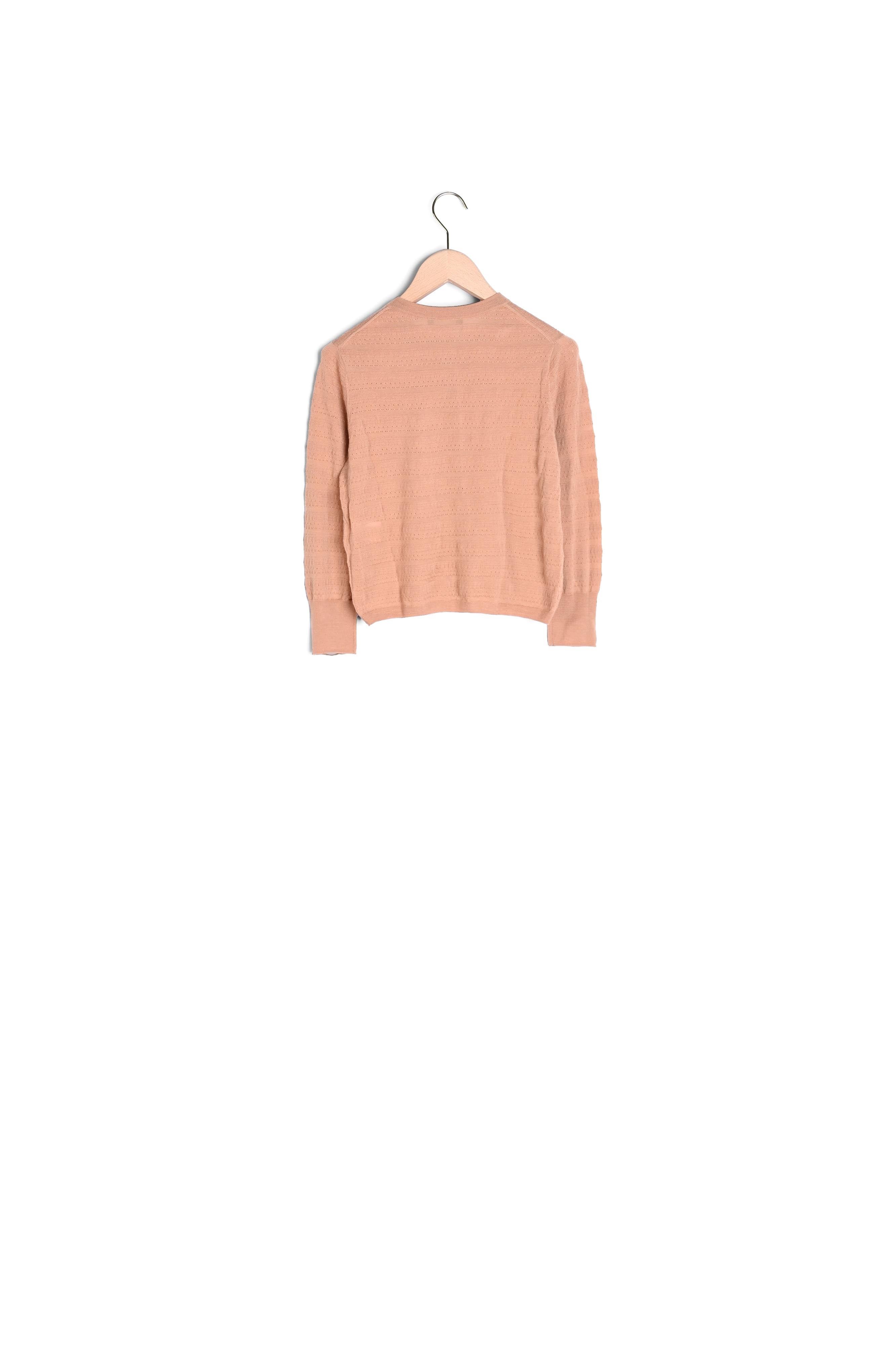 Gilet Gaspard beige en laine merinos extrafin Faume - seconde main