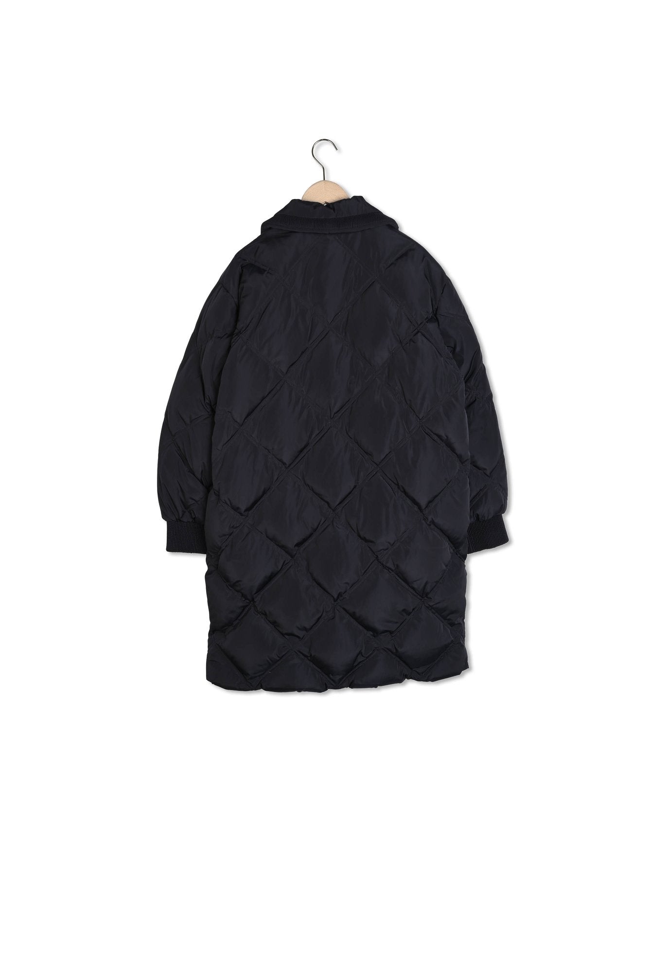 Doudoune longue Dominique bleu nuit matelassée Faume - seconde main