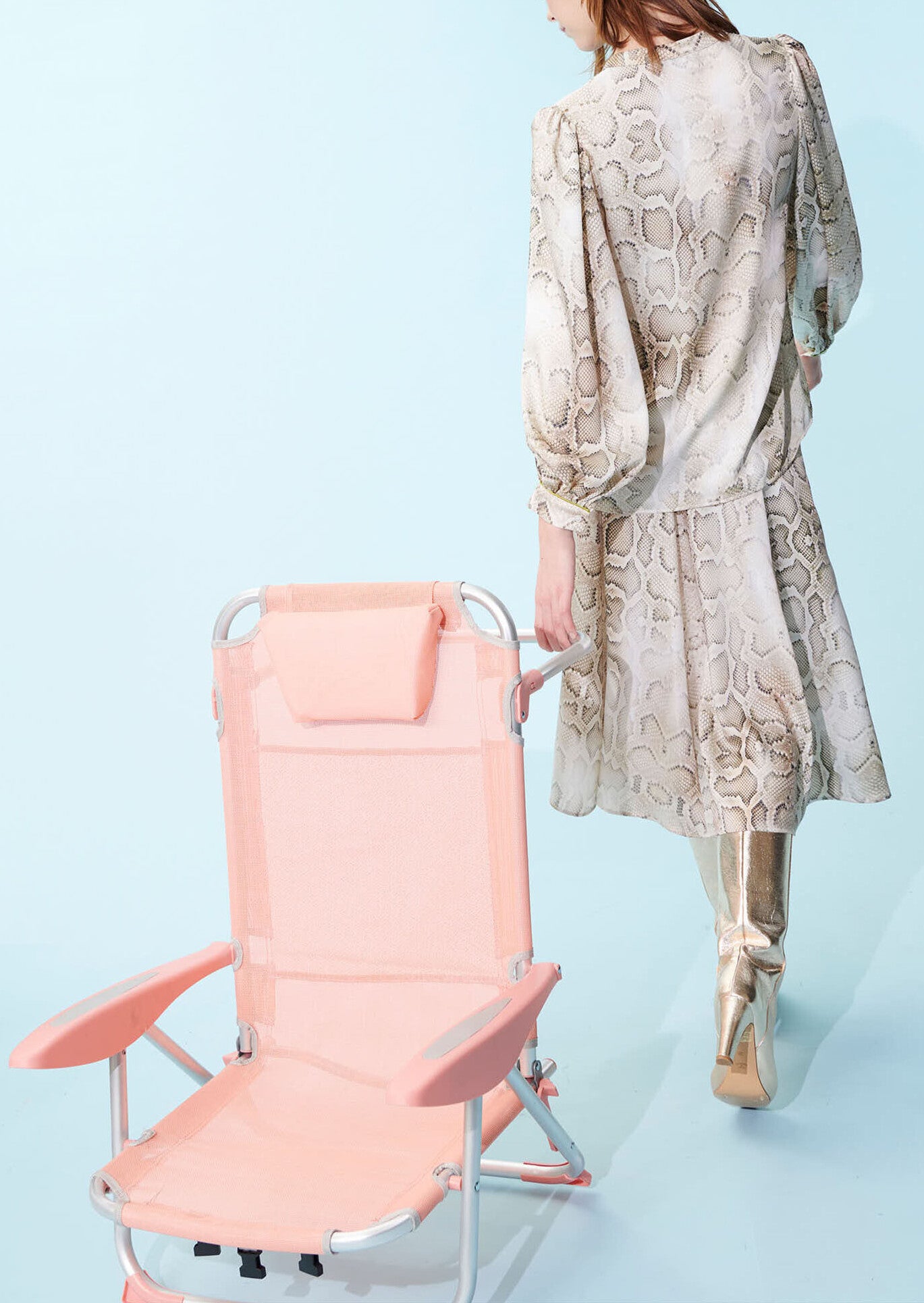 Chemise Claire écru imprimé python Faume - seconde main