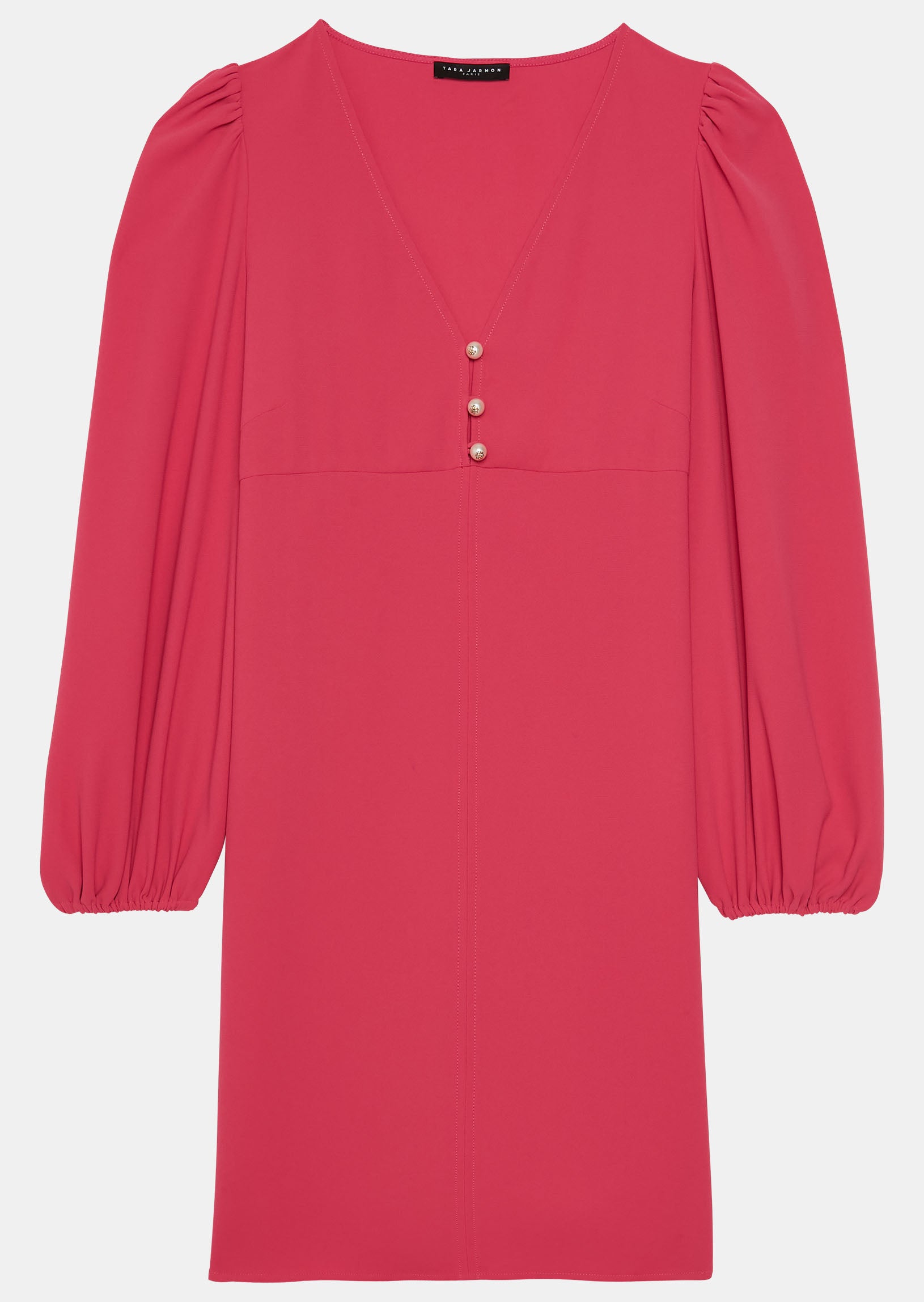 Robe Rolis rose fuchsia en crêpe Faume - seconde main