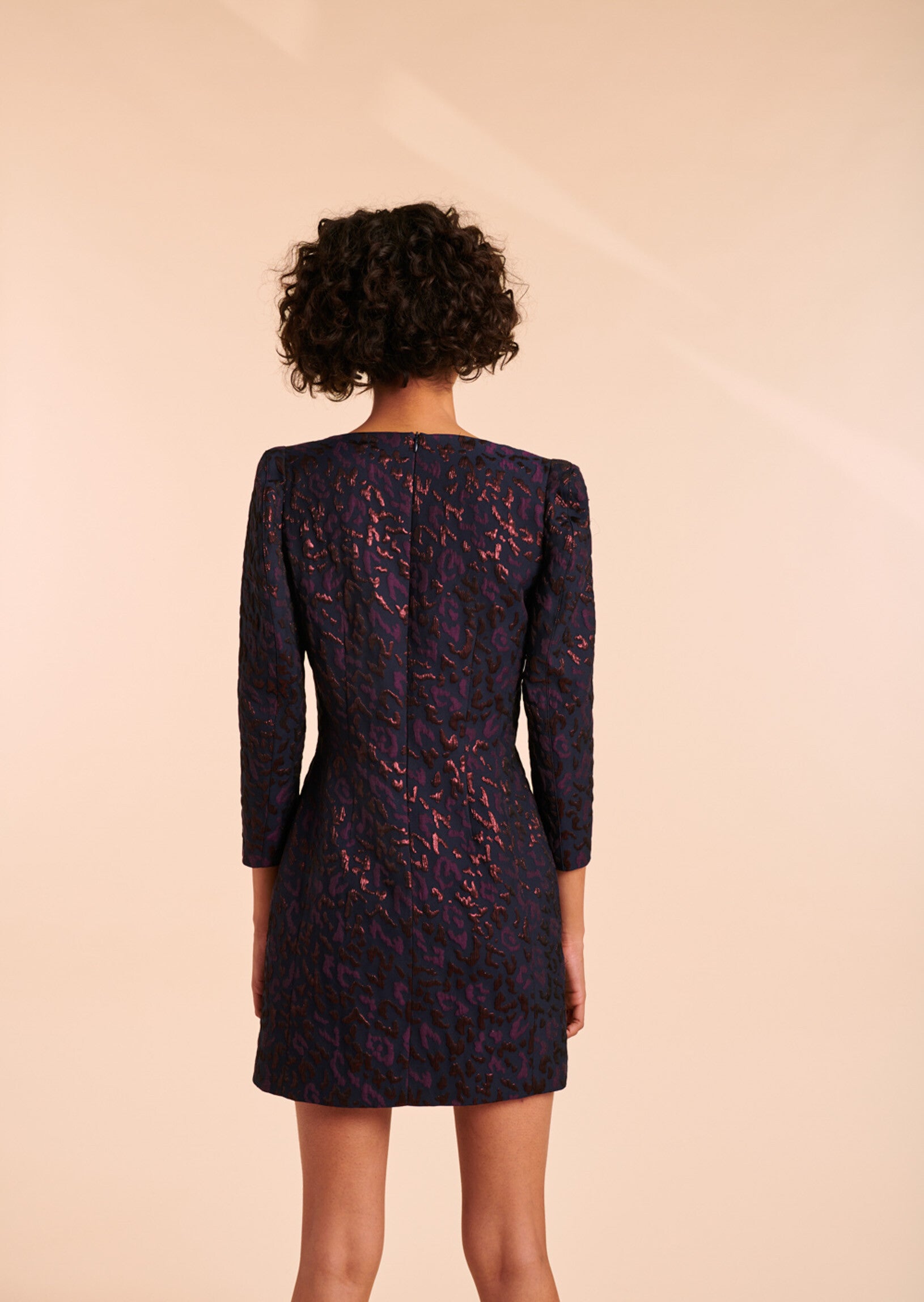 Robe Renda en jacquard léopard lurex Faume - seconde main
