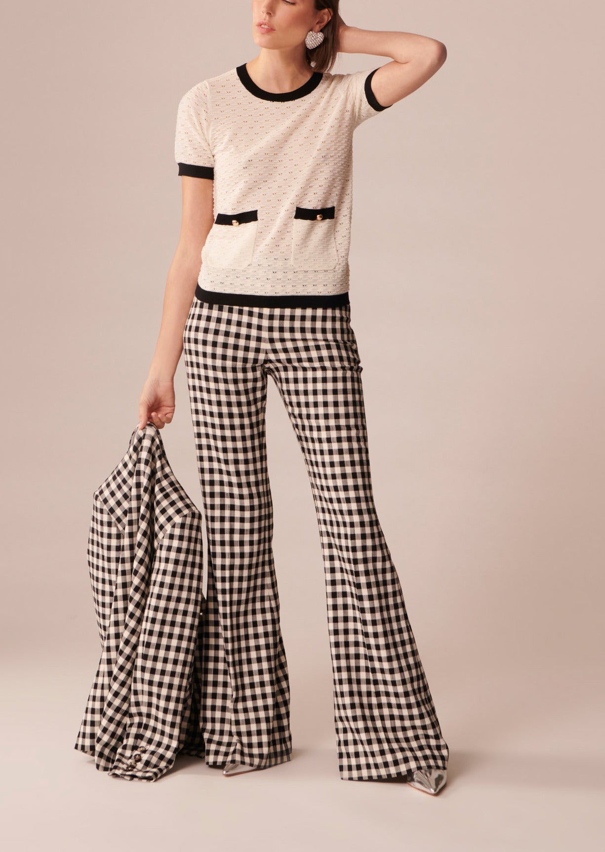 Pull Ponnie écru en merinos extrafin Faume - seconde main