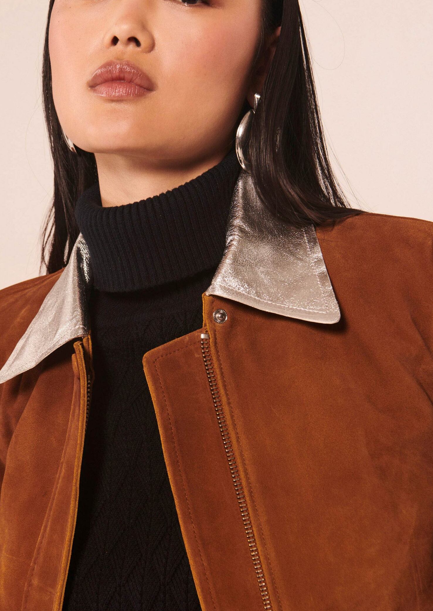 Veste Vicenza marron en nubuck Faume - seconde main