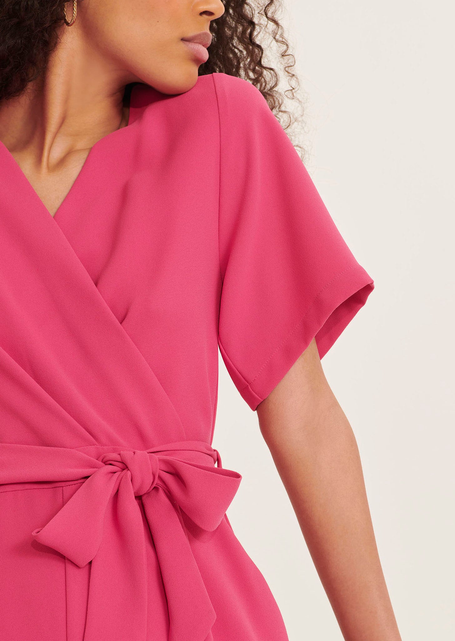 Combinaison Calia rose fuchsia en crêpe Faume - seconde main
