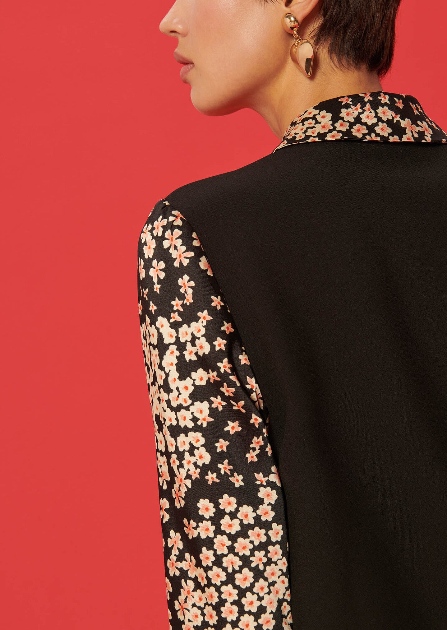 Robe Rawane noire bi-matière Faume - seconde main