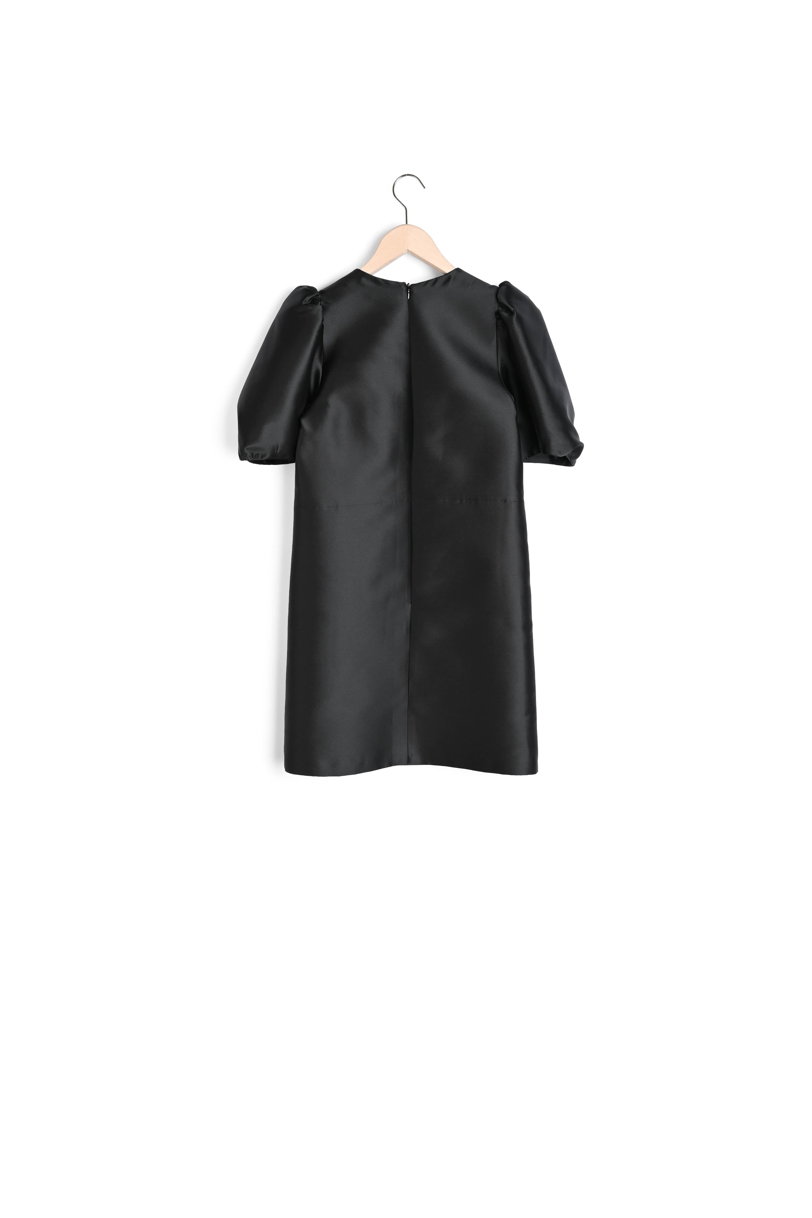 Robe Rettel noire en satin Faume - seconde main