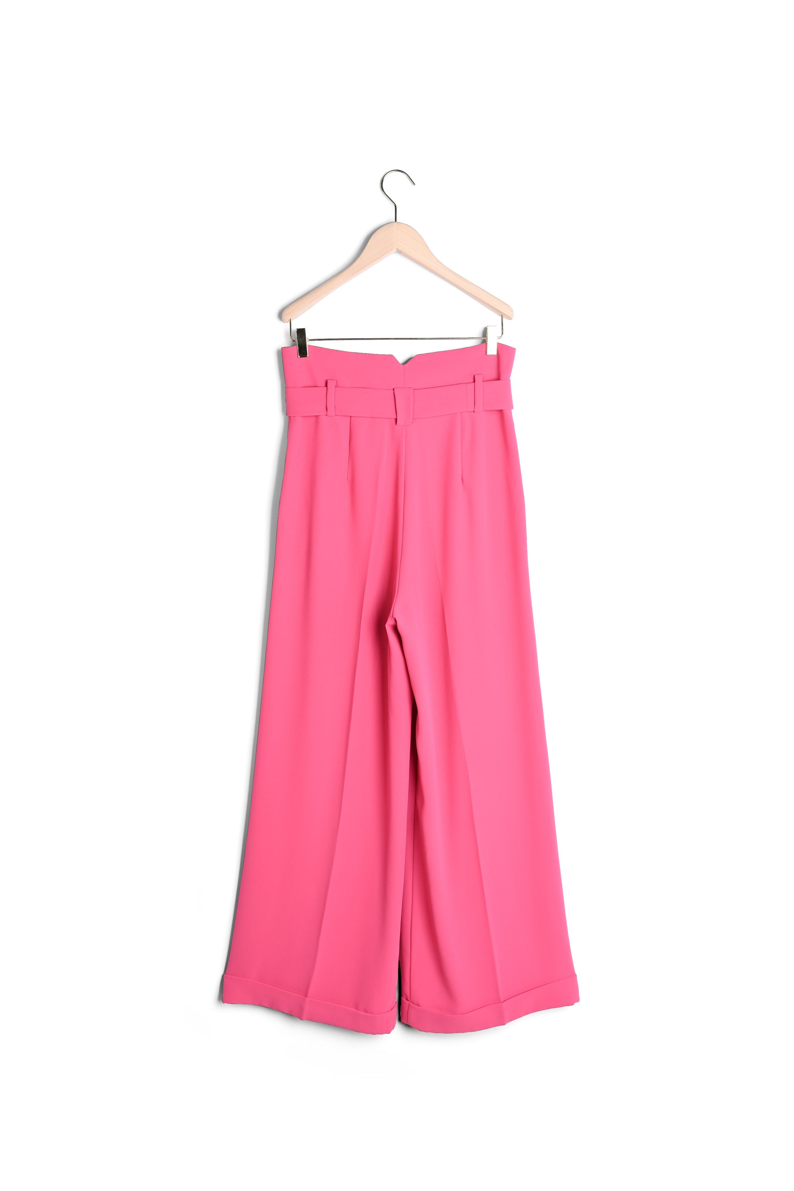 Pantalon Pyla rose en crêpe Faume - seconde main