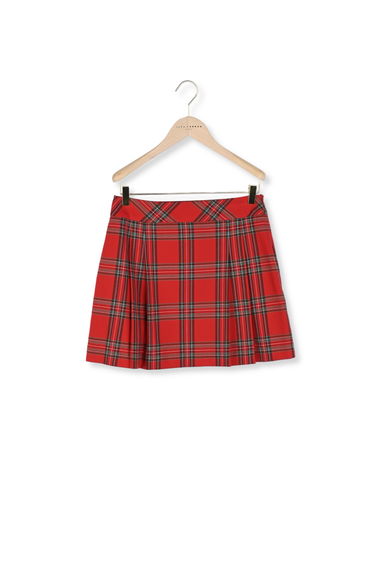 Jupe Julia rouge en tartan Faume - seconde main