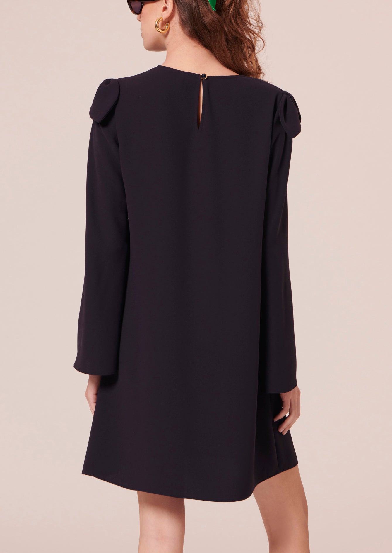 Robe Renato bleu nuit en crêpe Faume - seconde main