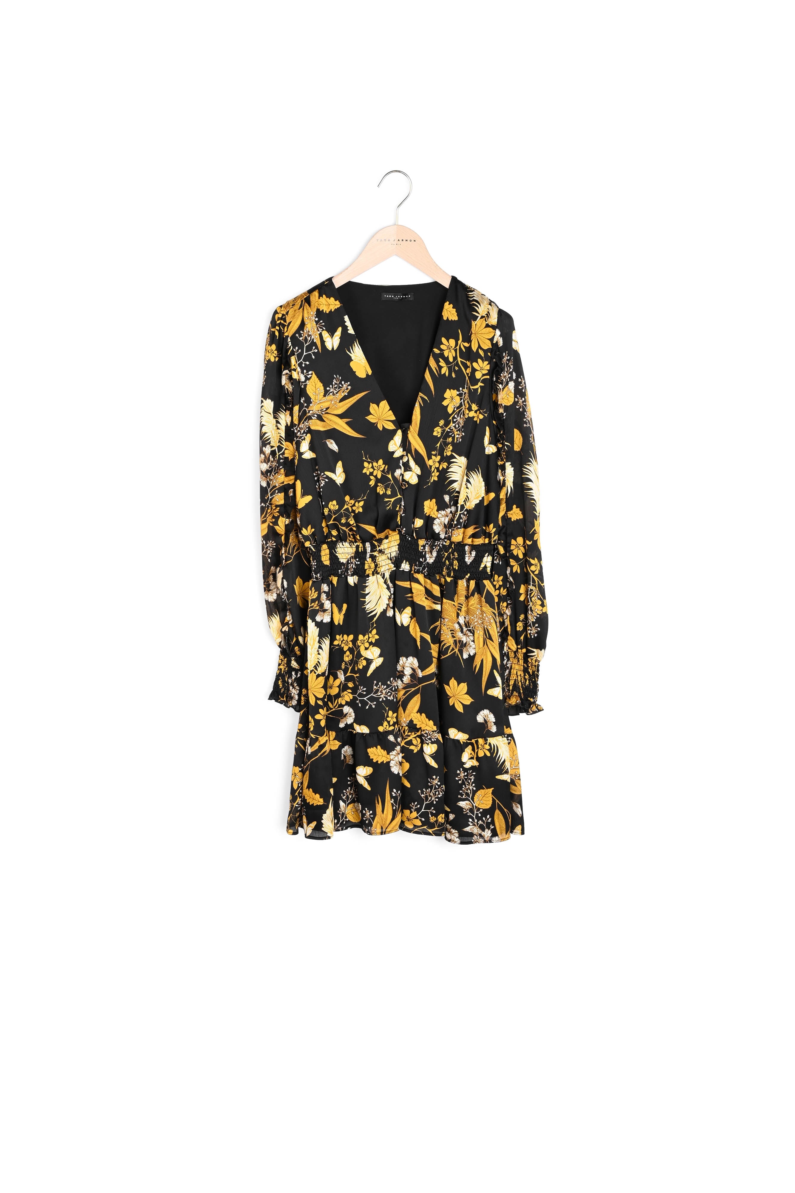 Robe Rhifen noire imprimé papillon de nuit Faume - seconde main