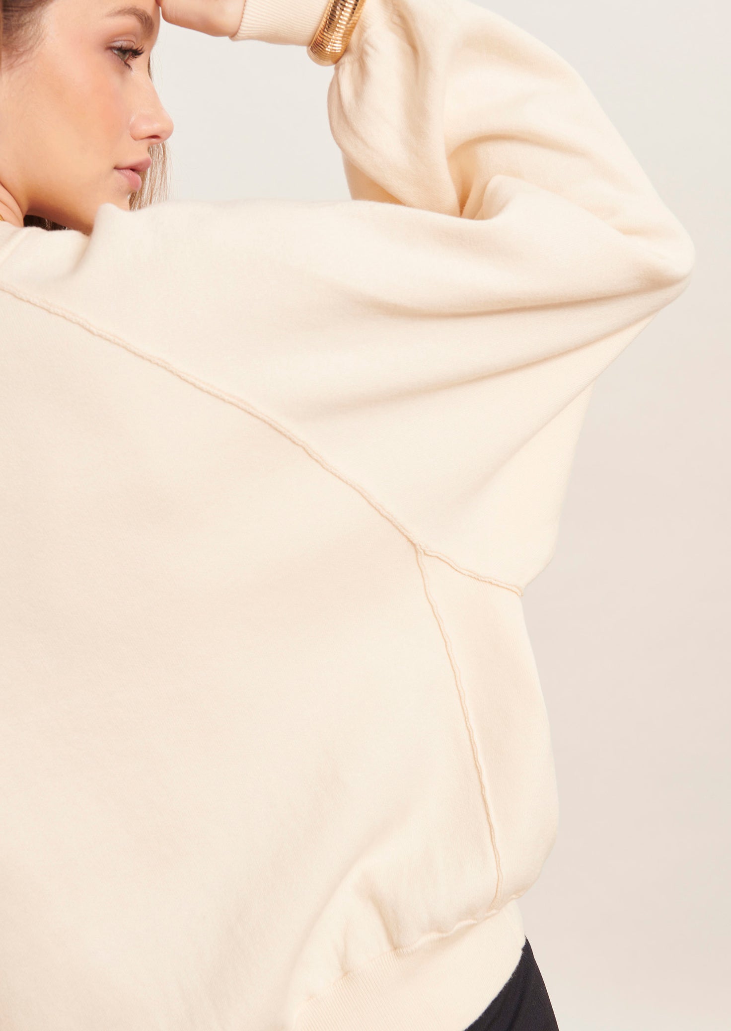 Sweat-shirt Practice écru en coton Faume - seconde main