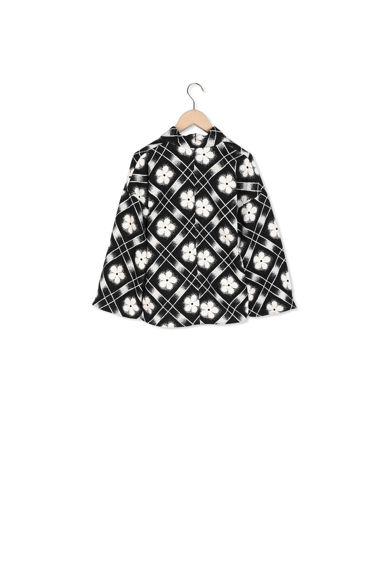 Top Tim noir imprimé à fleurs Faume - seconde main