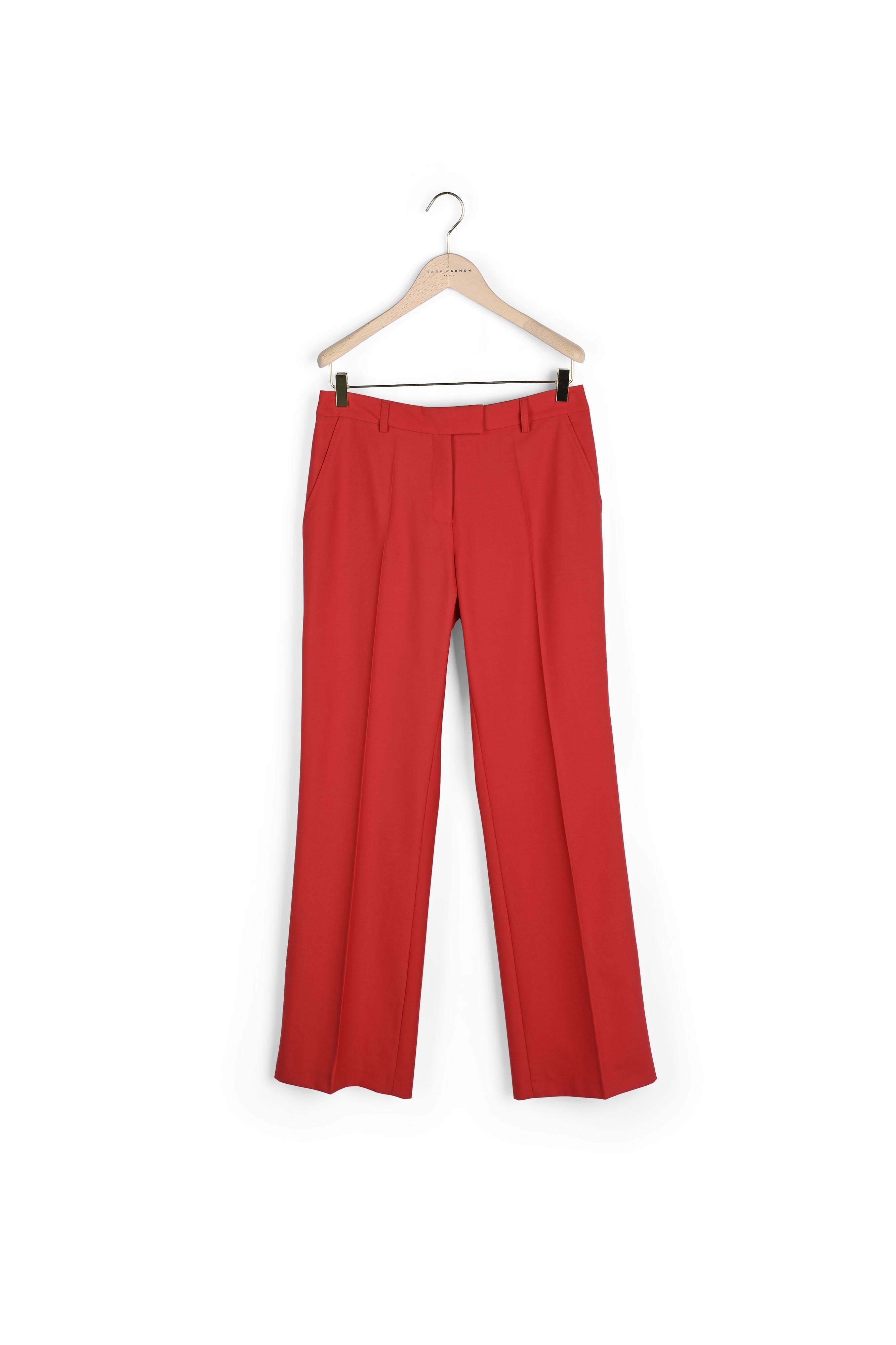 Pantalon Patti rouge en laine froide Faume - seconde main