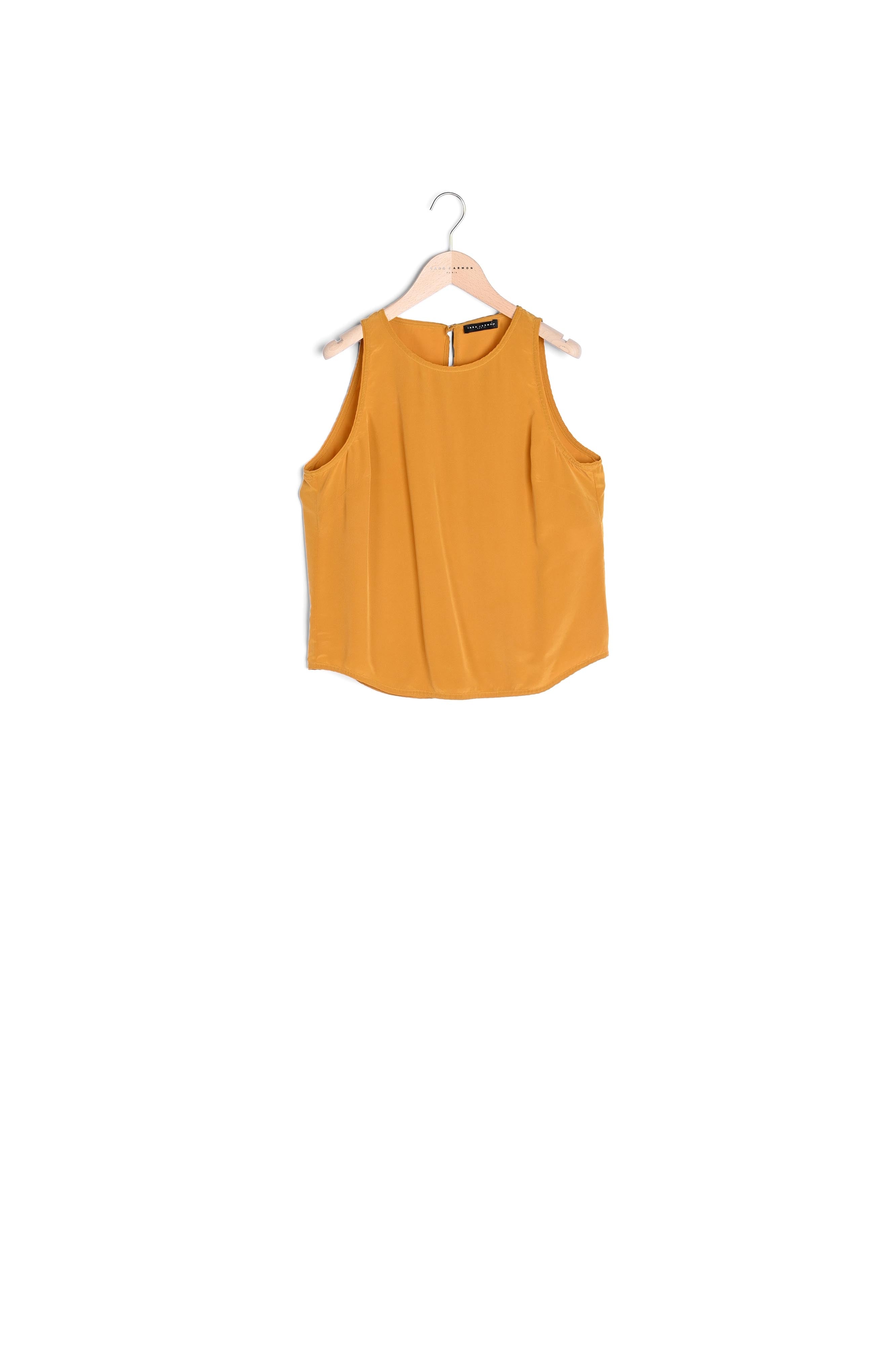 Top Taitia mordoré en crêpe Faume - seconde main