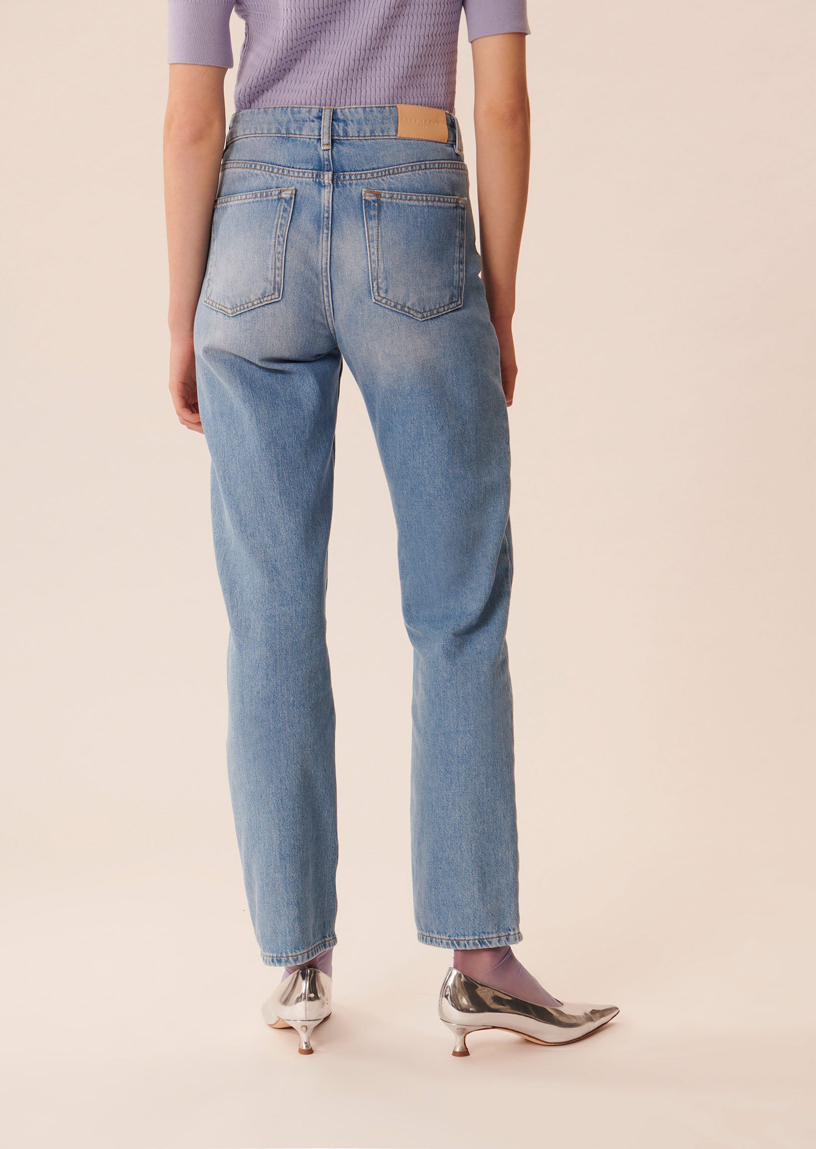 Jean James bleach en denim Faume - seconde main