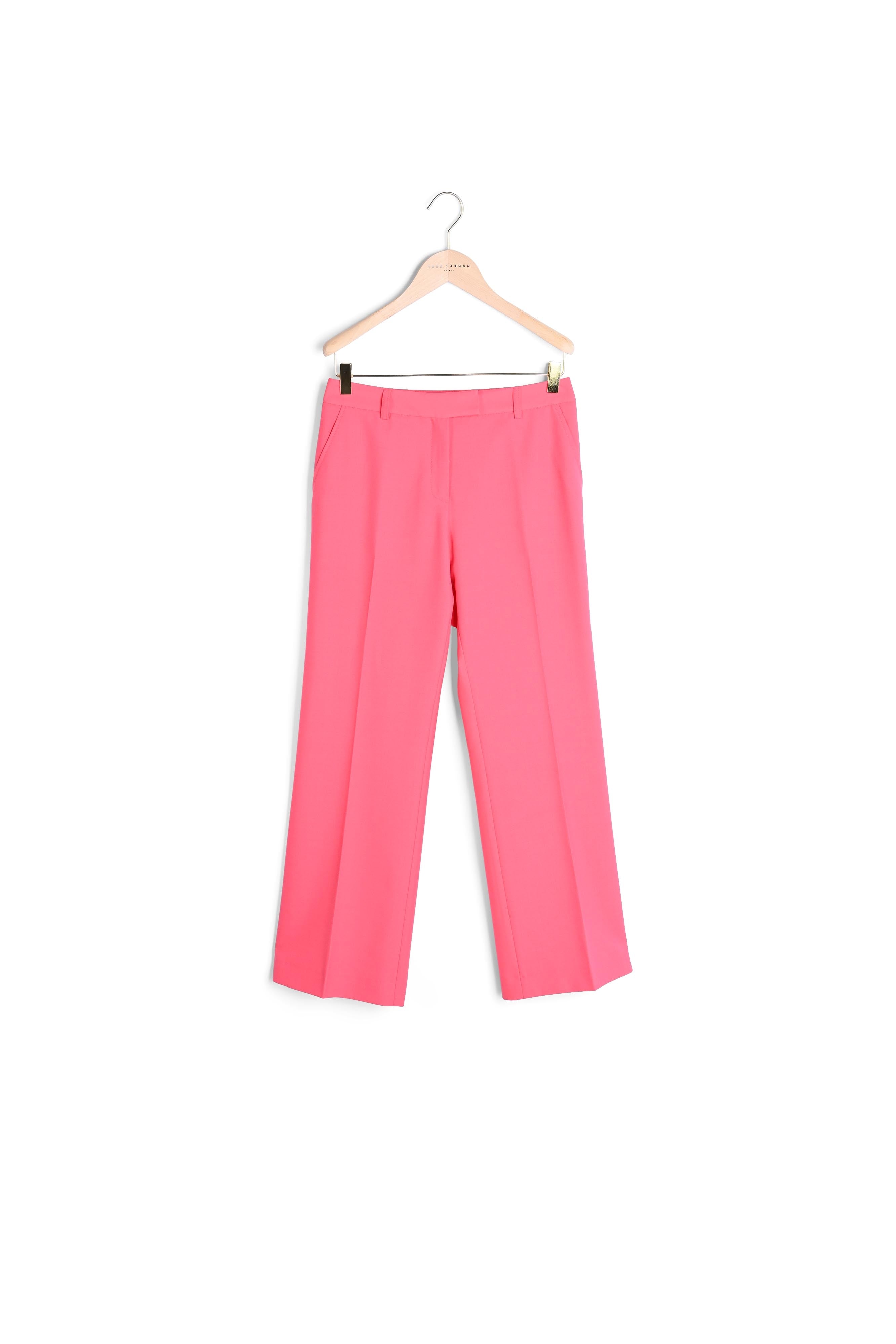 Pantalon Patti rose en laine froide Faume - seconde main