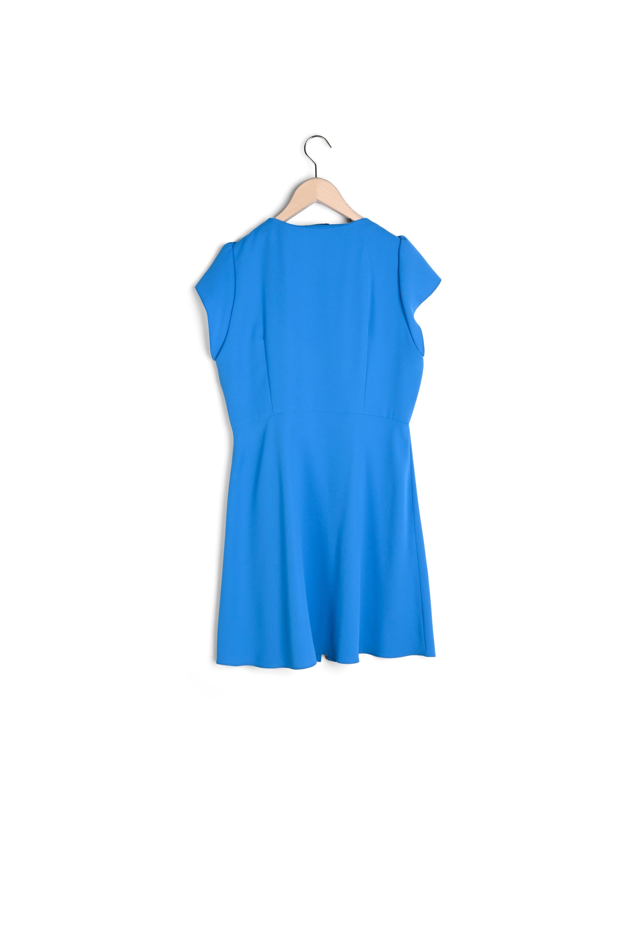 Robe Ruomi bleu ciel en crêpe Faume - seconde main